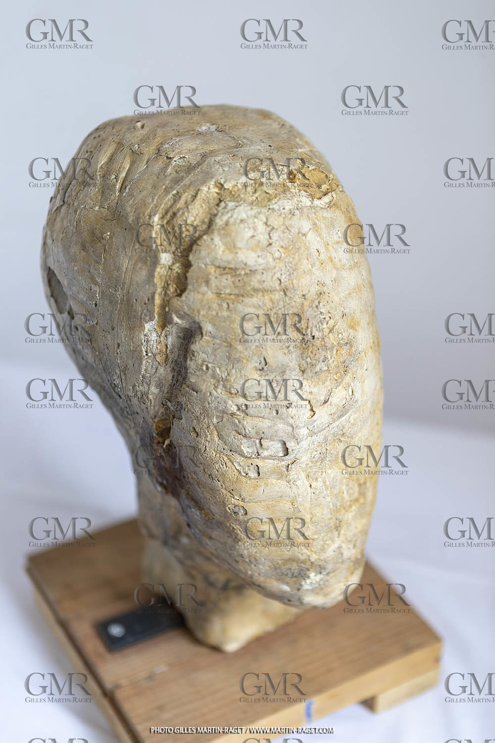 16 10 2022, St Rémy de Provence (FRA,13) Oeuvre de Germaine Richier, Buste n° 12 [dit Le Tatou] 1933-1934, Plâtre original, 31,5 x 16 x 22 cm, Collection famille Germaine Richier