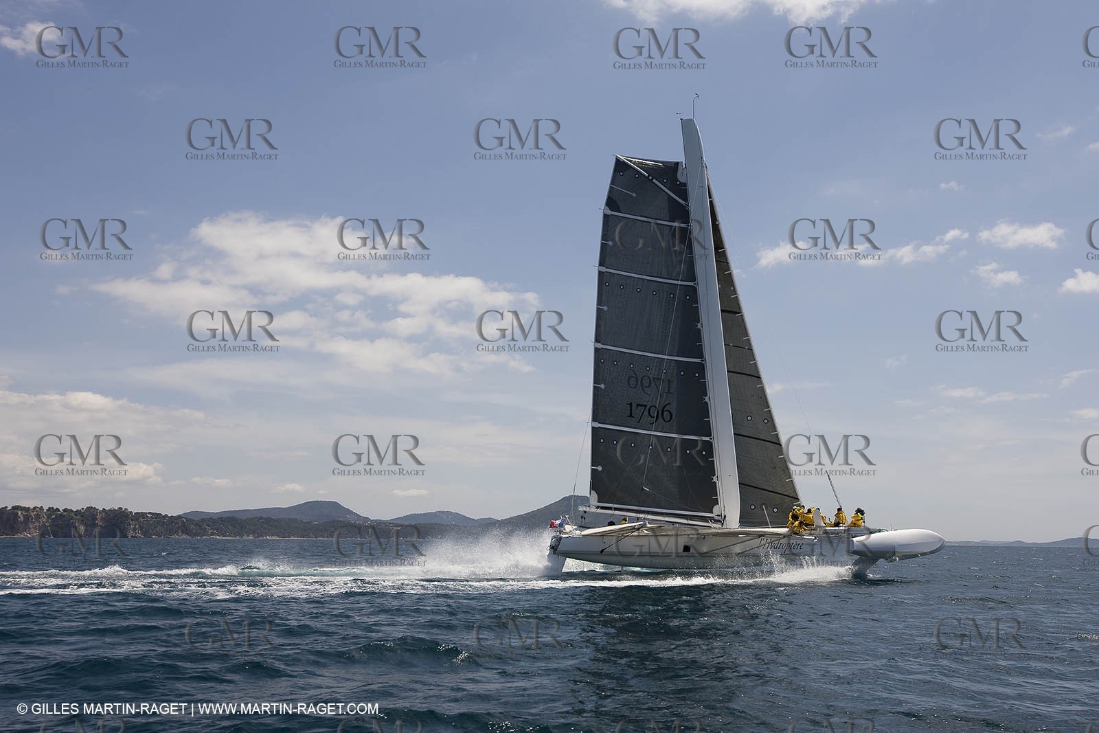 14 06 2008 - Toulon-Hyères (FRA,83) - 50 knots record attempt trials by l'Hydroptère