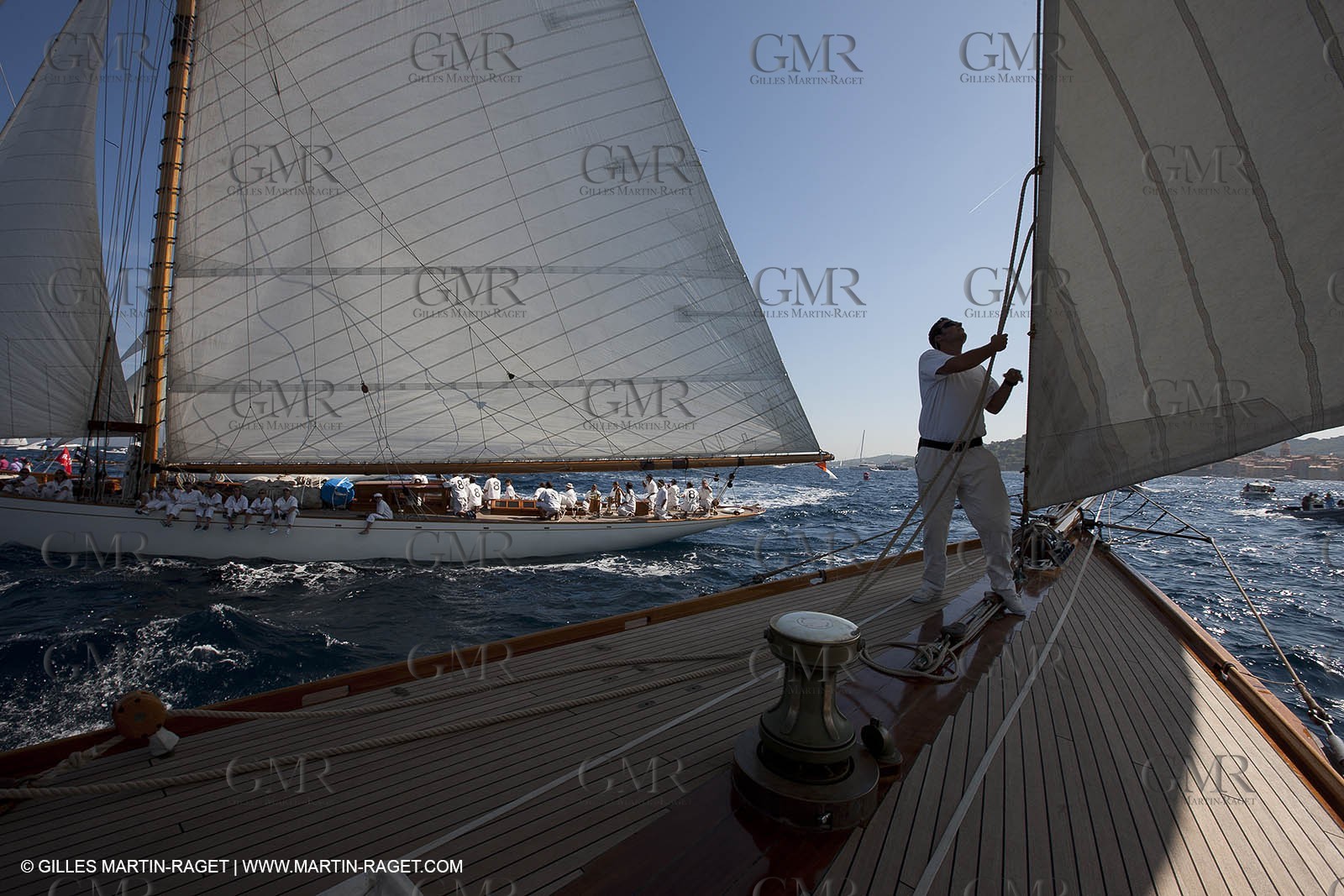 01 10 2011 - Saint Tropez (FRA,13) - Voiles de Saint Tropez 2011 - Classic Yachts - Day 5 - Onboard Mariquita