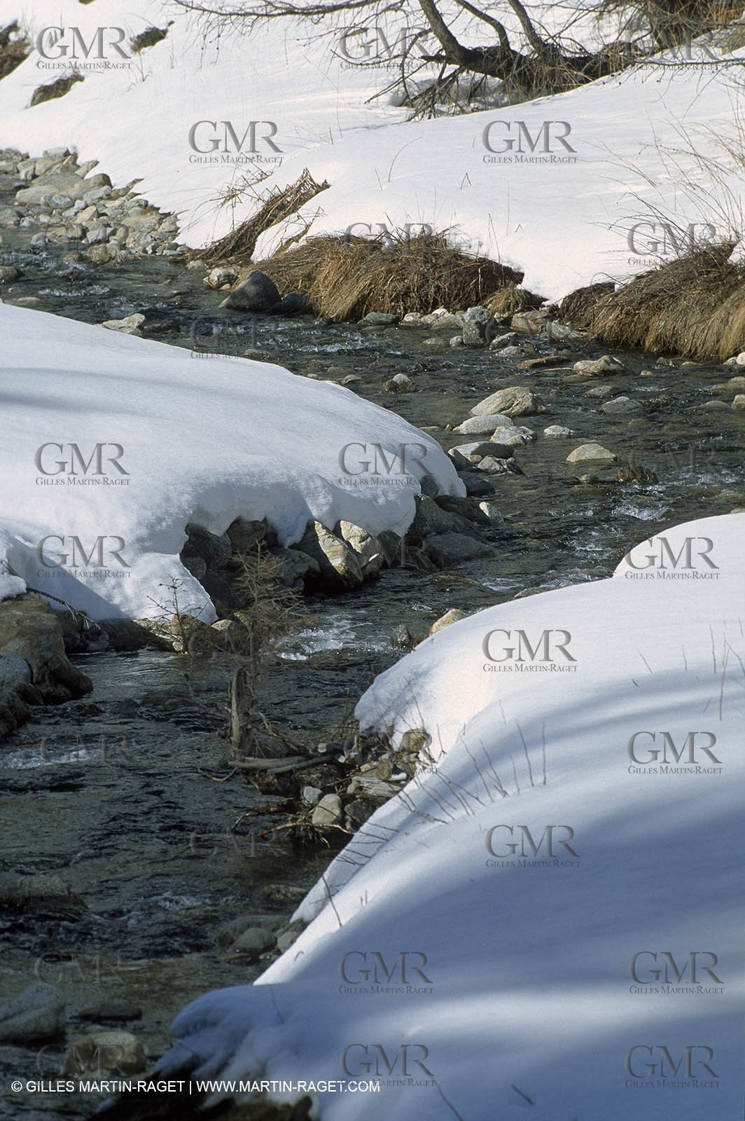 France - Southern Alps - Durance river berth