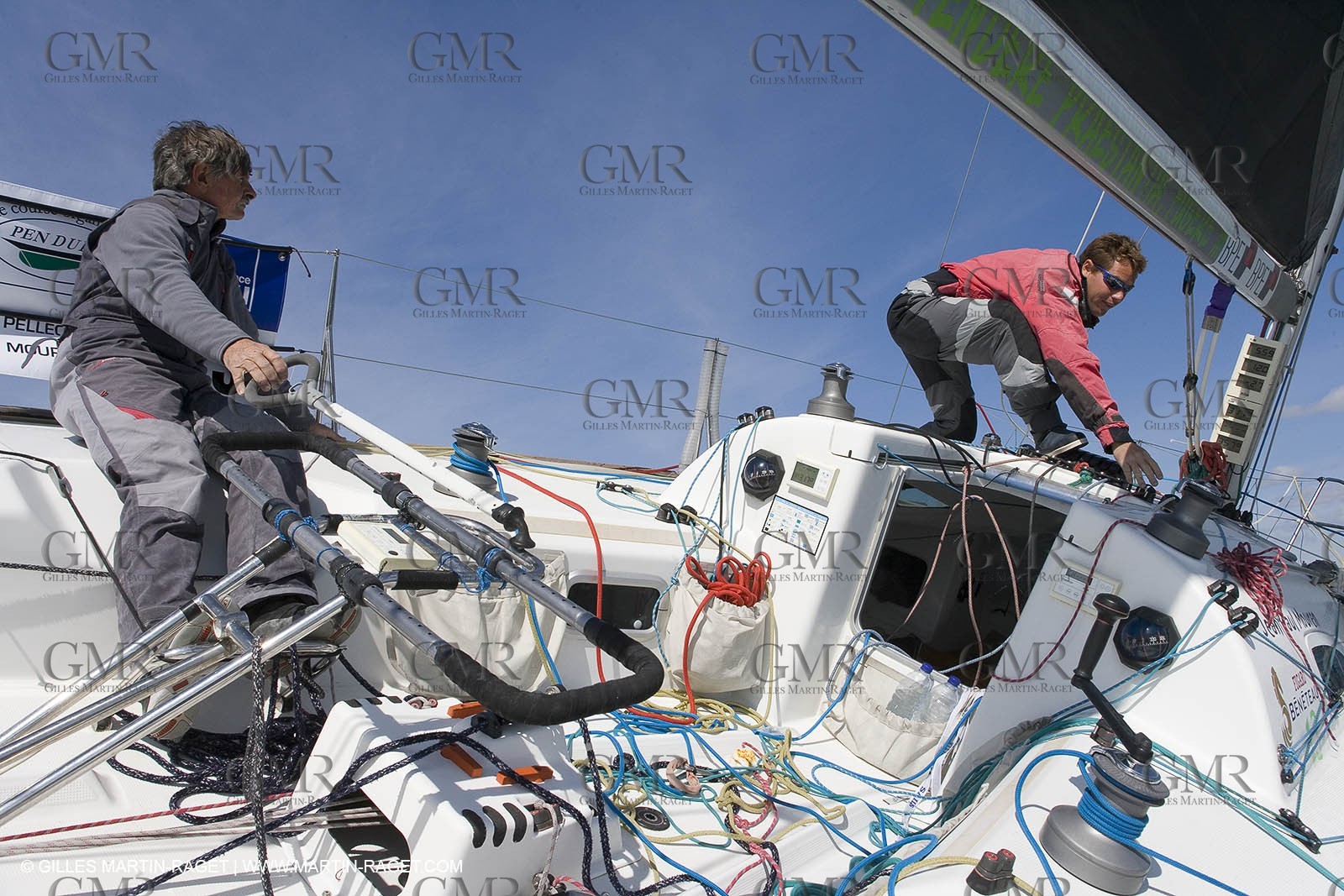 27 03 08- La Grande Motte- (FRA,34) Transat AG2R 2008- Jean-Paul Mouren- Laurent Pellecuer