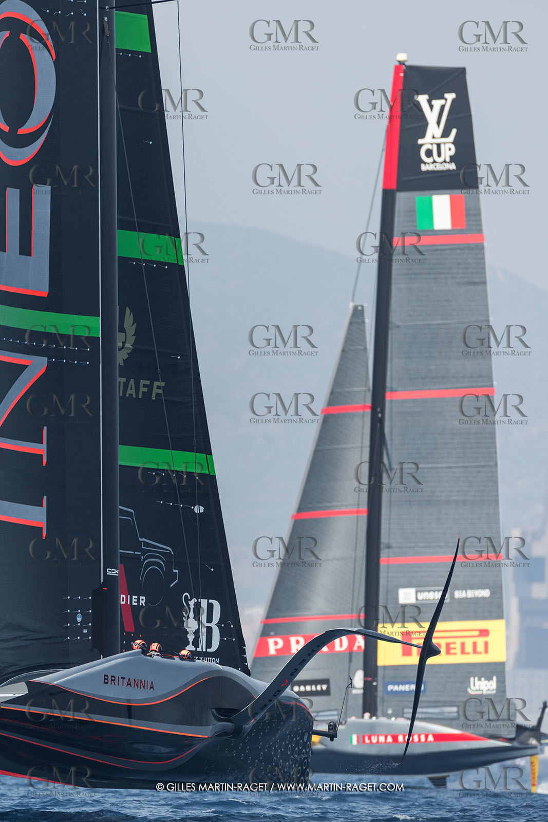 24 08 2024, Barcelona (ESP), Louis Vuitton 37th America's Cup, Louis Vuitton Prelilinary Regatta, Race Day 3