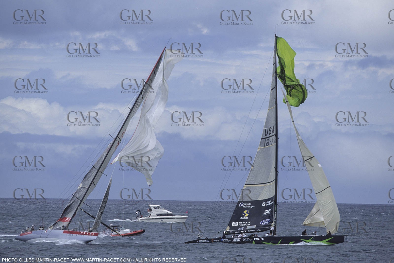 SailRacing, America's Cup, America's Cup 30, Auckland (NZL), 2000, Louis Vuitton Cup Finals, America One vs Luna Rossa