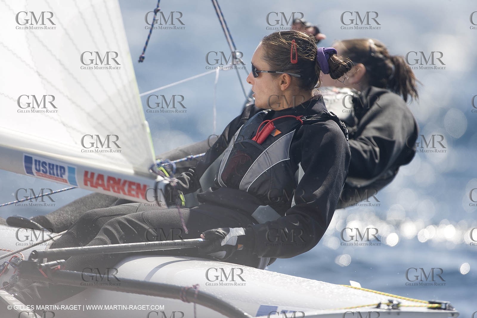 27 04 2007 - Semaine Olympique Française 2007 - Hyères - Jour 6 - Medal Race - Team France - Petitjean-Douroux