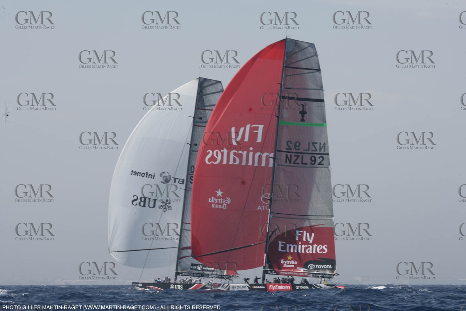03 07 2007-Valencia (Spain)- 32nd America's Cup - Final Match - Day 8 - Alinghi vs Emirates Team New Zealand