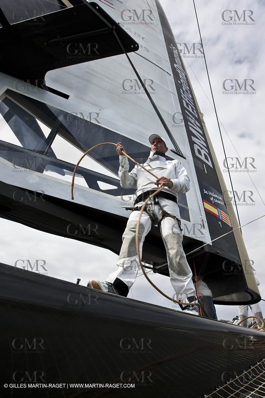 06 02 2010 - Valencia (ESP) - 33rd America's Cup - BMW ORACLE Racing - Day off 1 - Getting the yacht ready