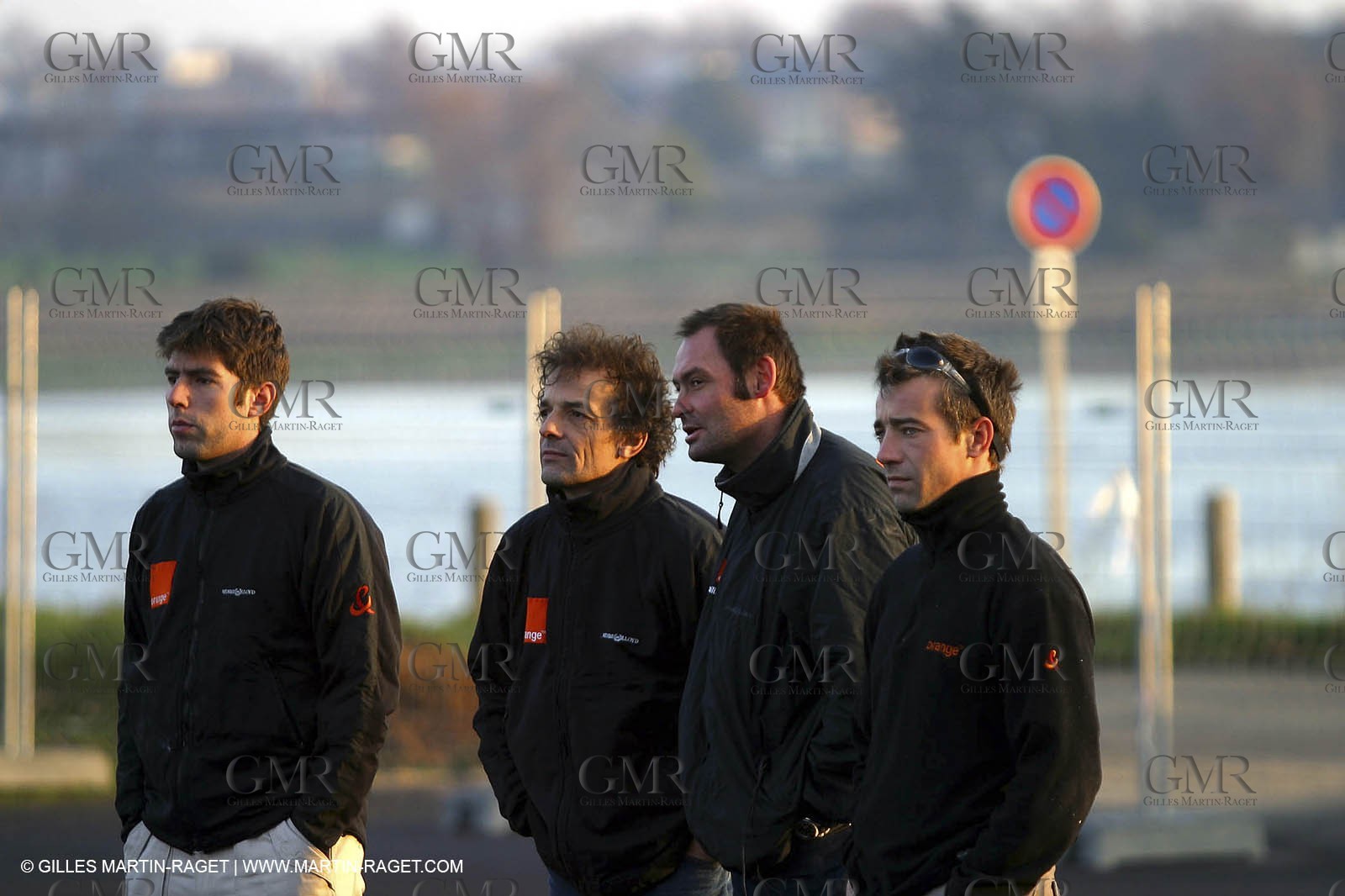 Vannes - Multiplast Boatyard - Orange II going out of the shed