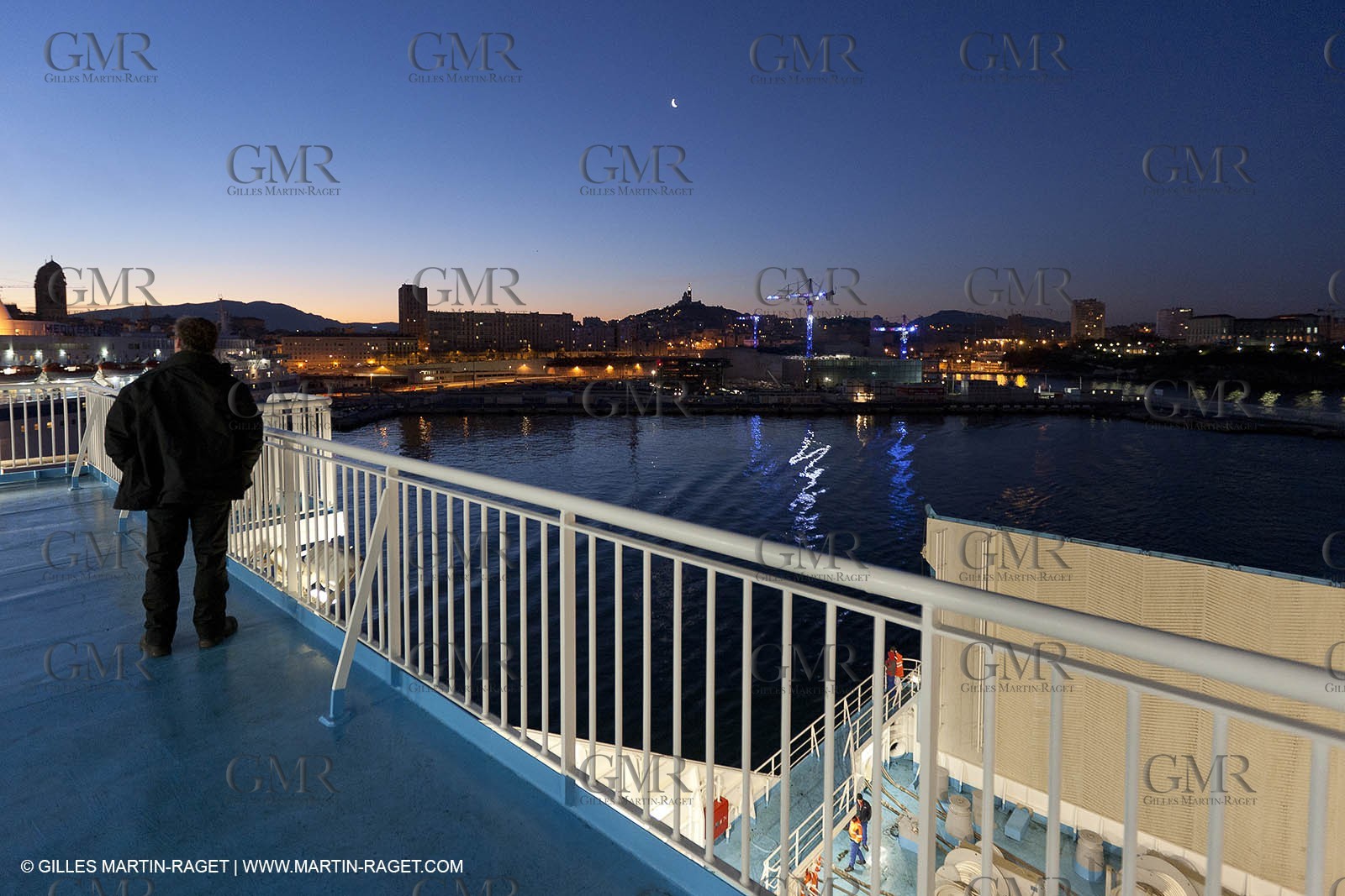 17 02 2012 - Marseille (FRA,13) - Arrival in Marseille onboard ferry Piana (La Meridionale)