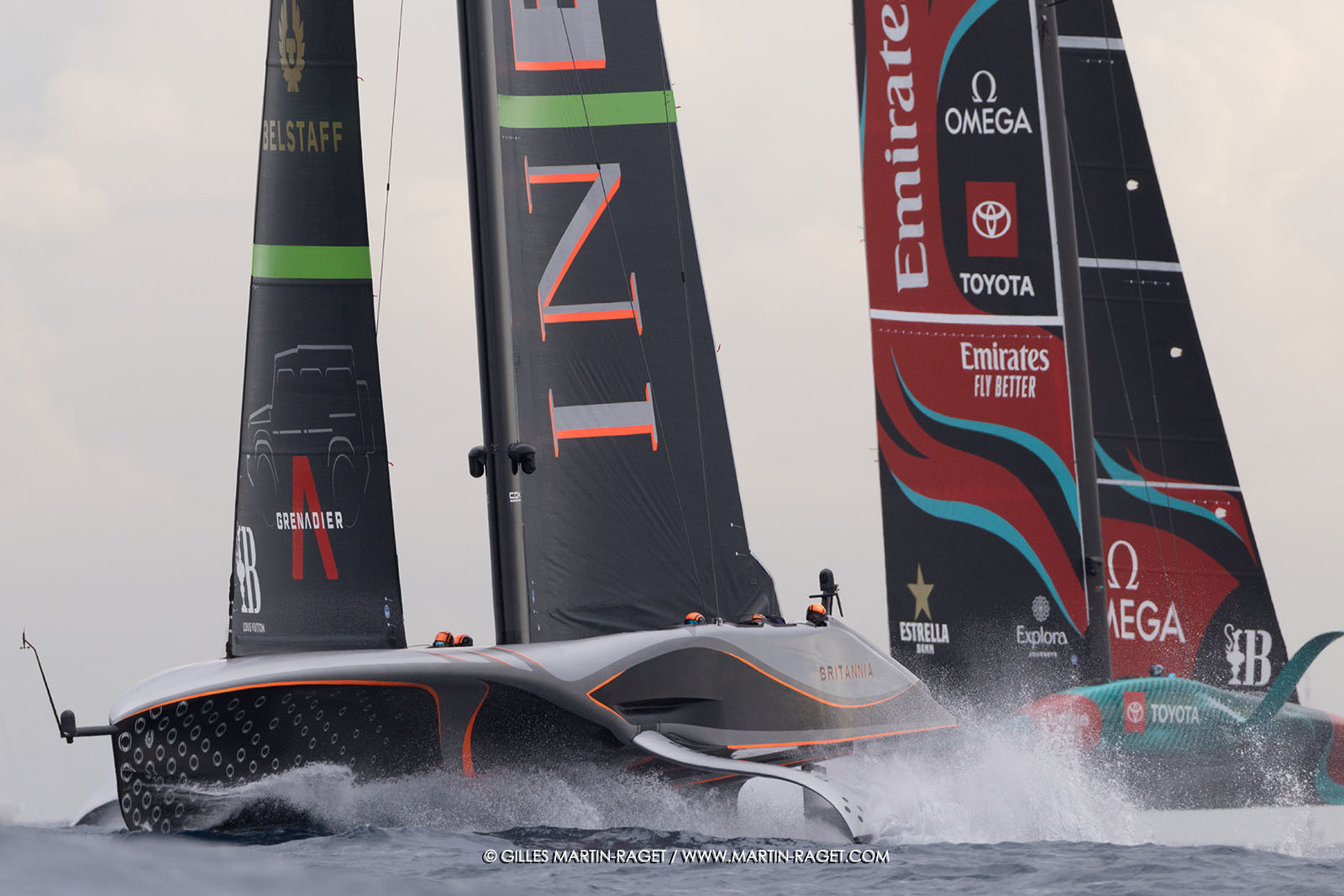 18 10 2024, Barcelona (ESP), Louis Vuitton 37th America's Cup, Final Match, Race Day 5, Race 7
