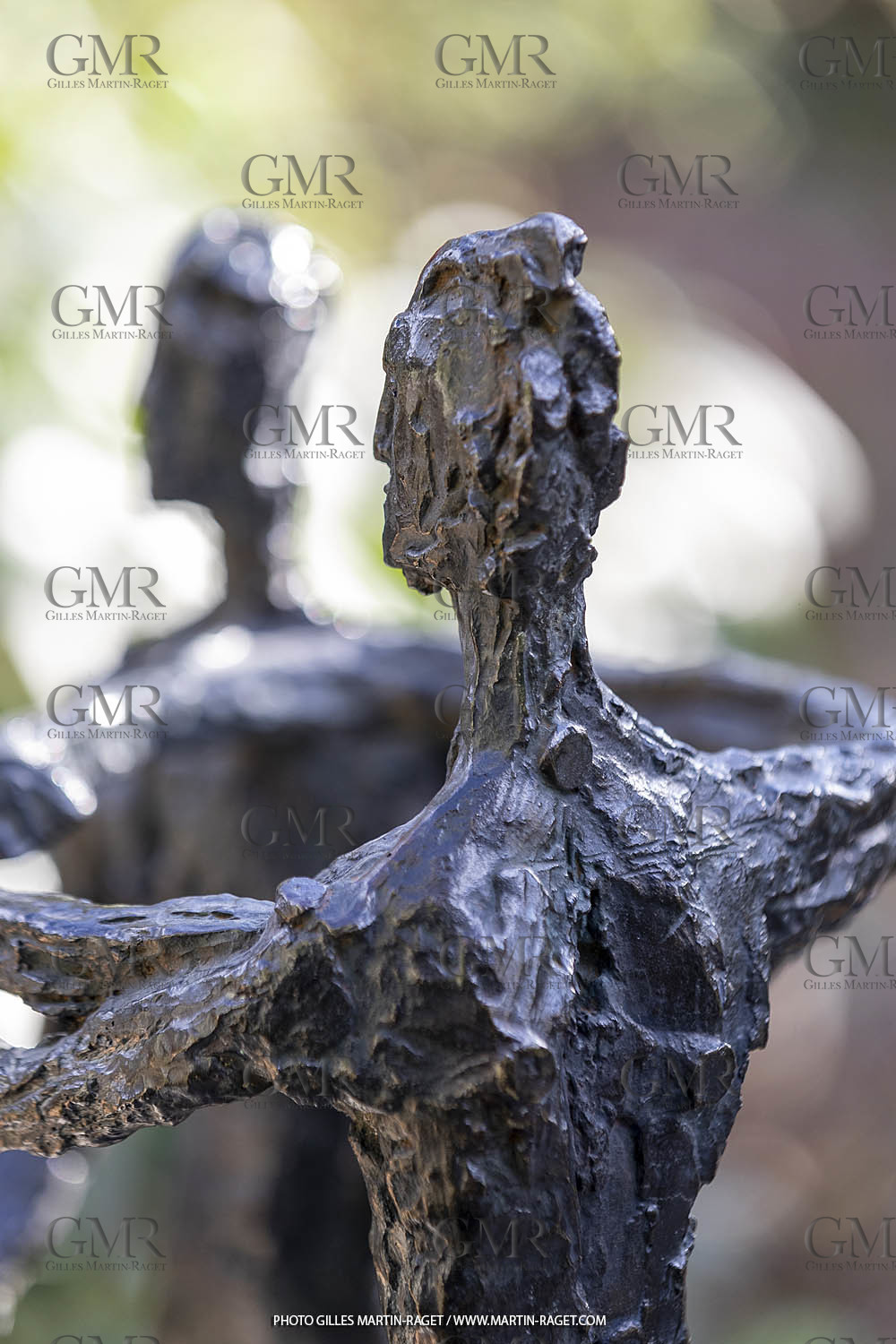 19 02 2020, St Rémy de Provence (FRA,13), Oeuvre de Germaine Richier, Le Sablier III 1953, Bronze patiné foncé, Epreuve d'exposition, 68,5 x 31 x 28 cm, collection particulière