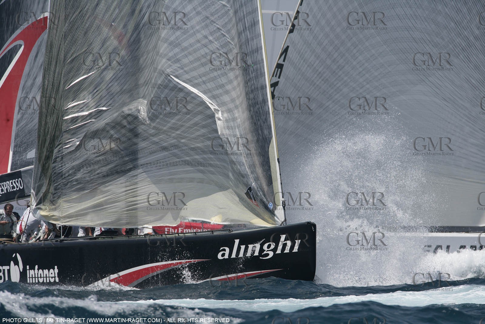 03 07 2007-Valencia (Spain)- 32nd America's Cup - Final Match - Day 8 - Alinghi vs Emirates Team New Zealand