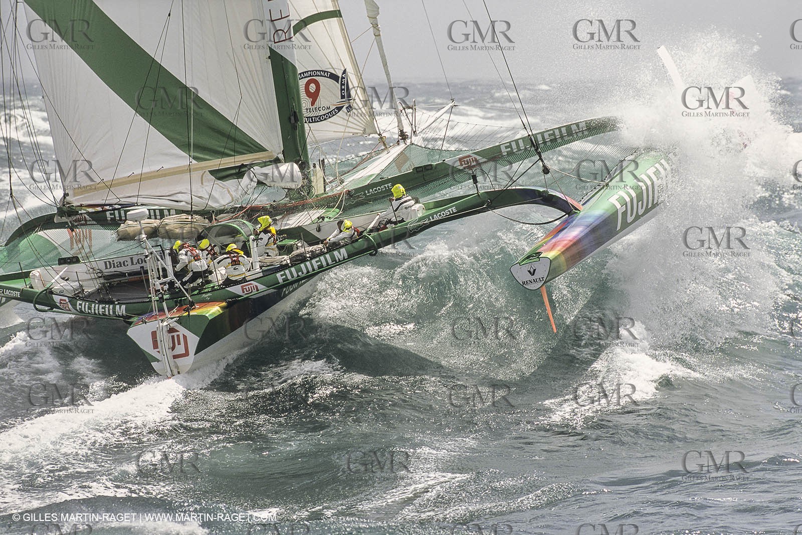 Yacht Racing, Multihull, ORMA 60, Loick Peyron, Fujicolor