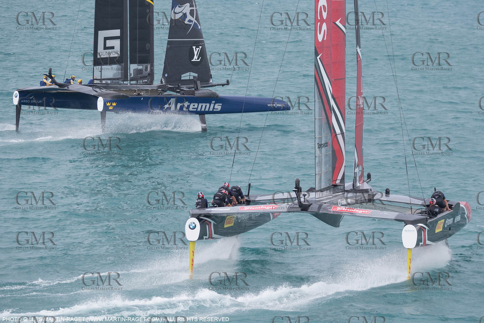 10 06 2017 - Bermuda (BDA) - 35th America's Cup Bermuda 2017 - Louis Vuitton America's Cup Challenger Playoffs final, Day 1