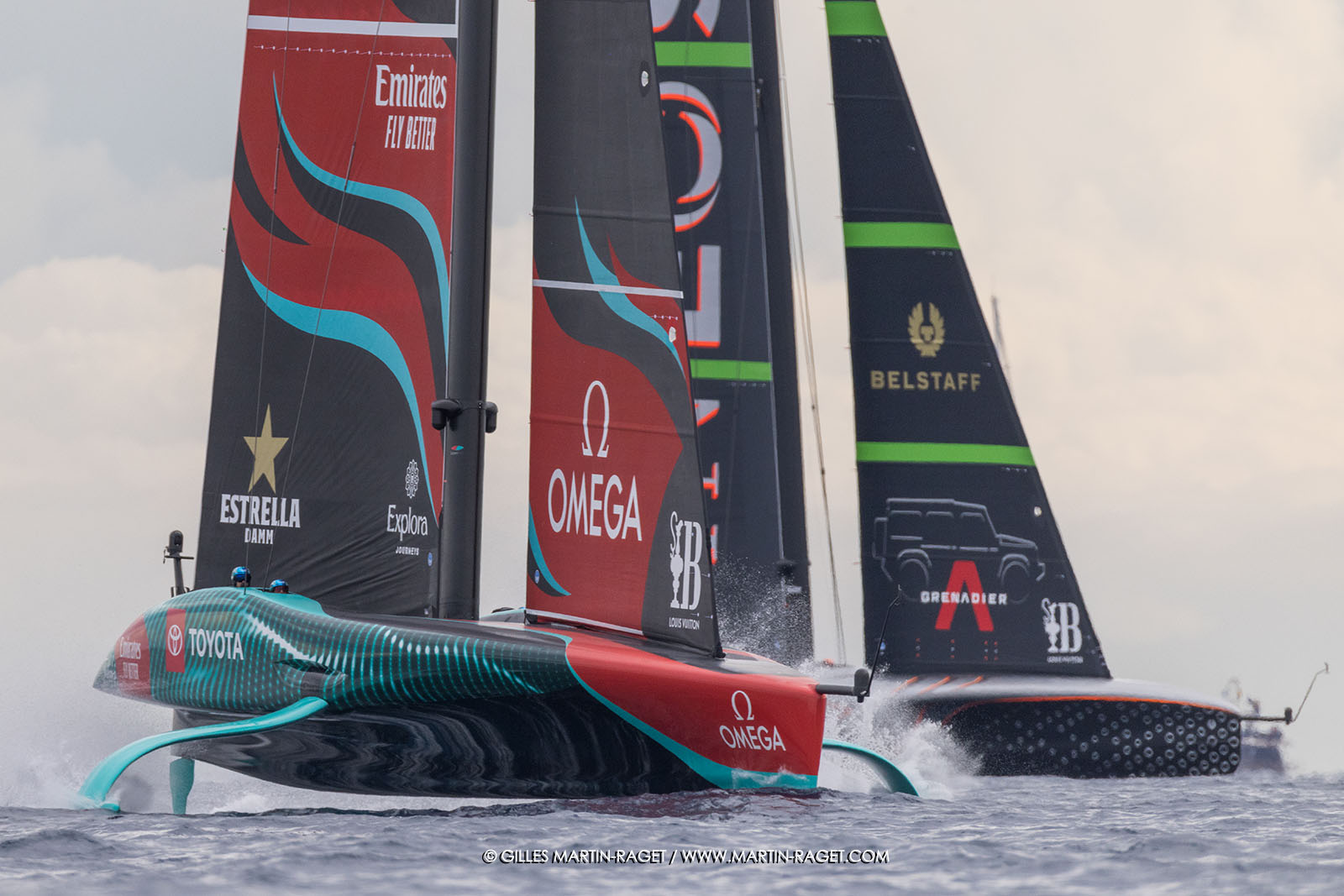 18 10 2024, Barcelona (ESP), Louis Vuitton 37th America's Cup, Final Match, Race Day 5, Race 7