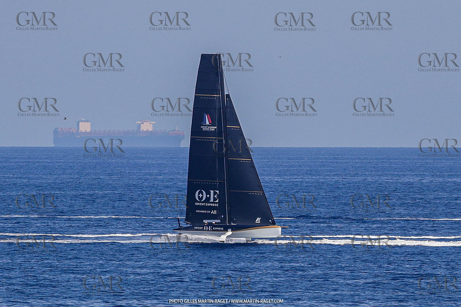 22 08 2023, Barcelona (ESP), 37th America's Cup, Orient Express Racing Team, AC 40 first training
