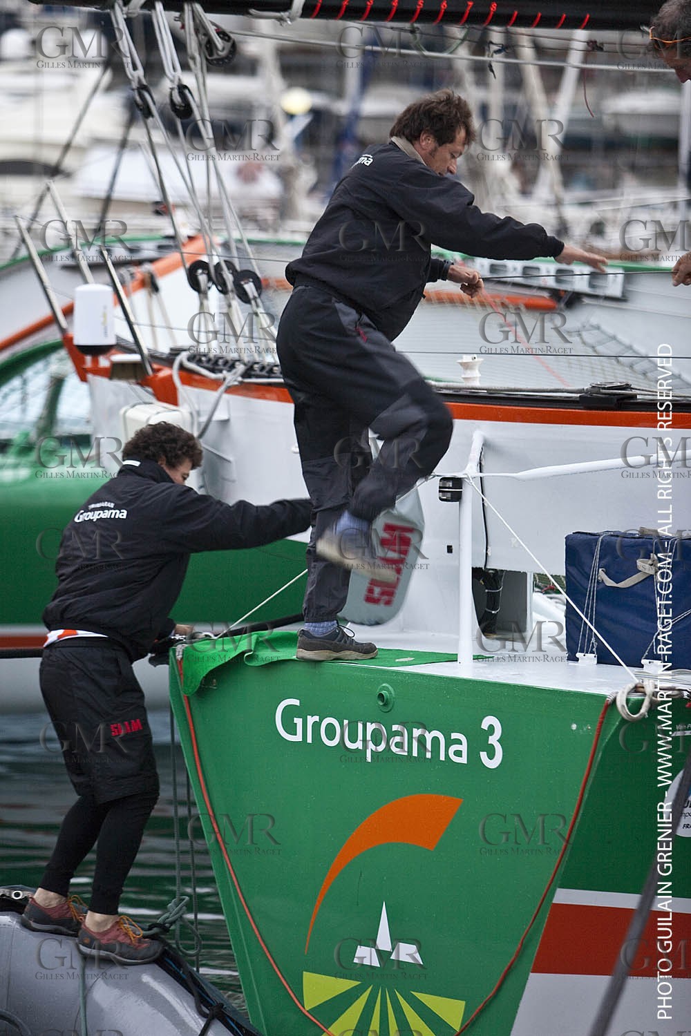 05 14 09 - Marseilles - Mediterranean Record - Groupama 3 - Franck Cammas - G Class - Start from Marseilles to Carthage (Tunisia)