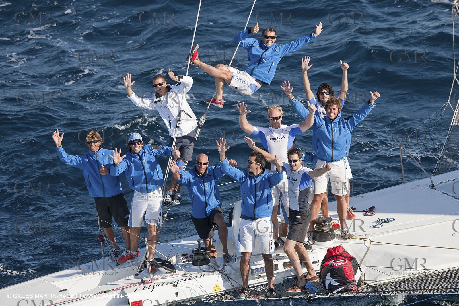 05 09 2009 - Hyères (FRA, 83) Hydroptère beat the overal sailing speed record with a run at 51,36 knts ( subjet to ratification by WSSRC)
