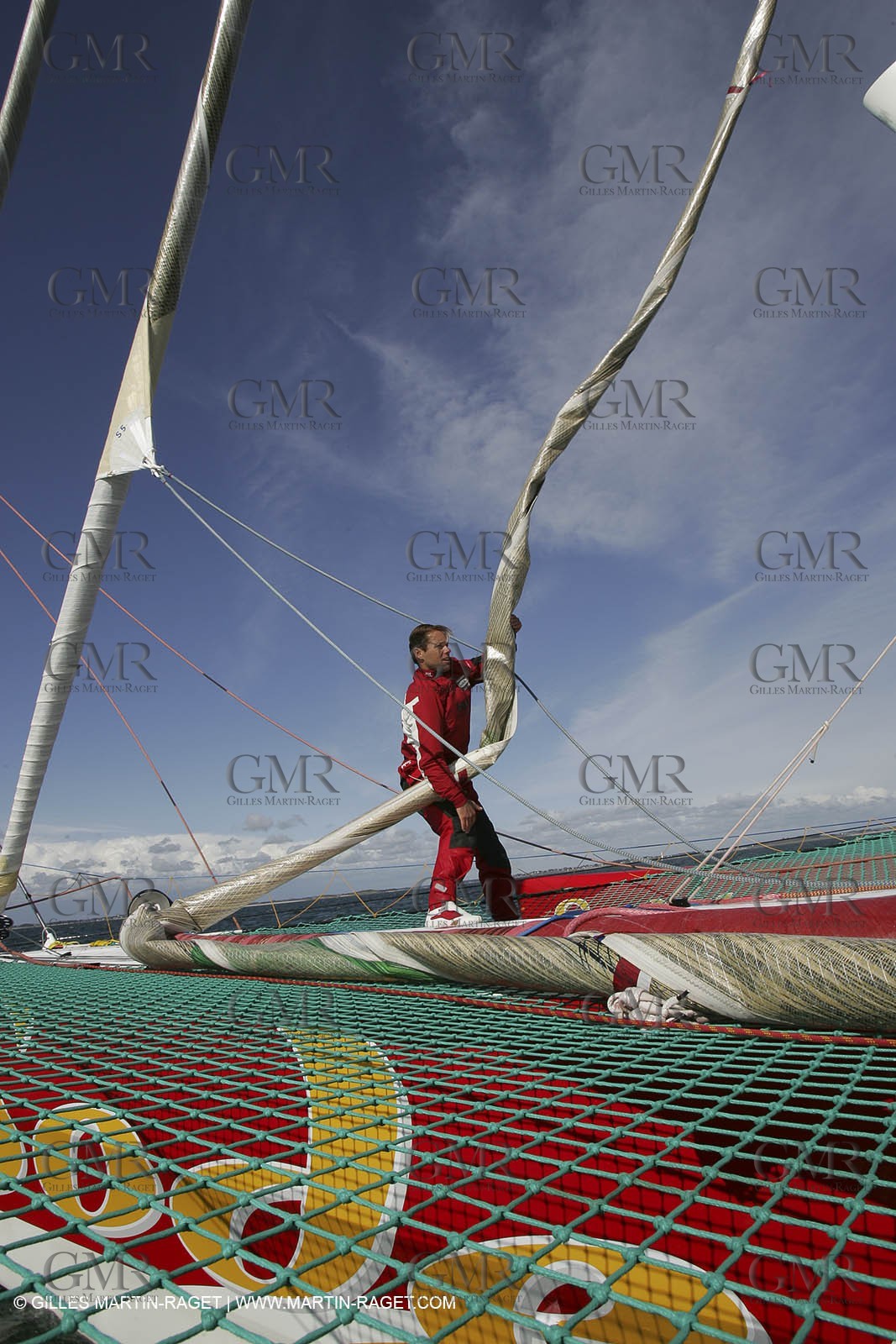 Orma 2005 - Sodebo - April training - Thomas Coville