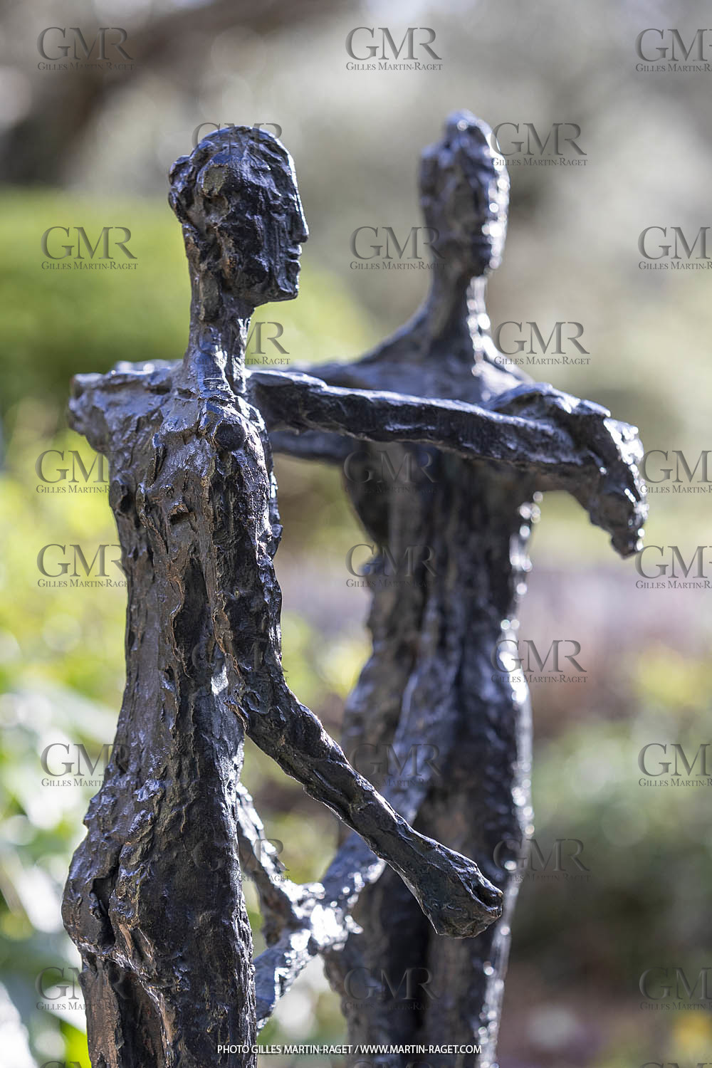 19 02 2020, St Rémy de Provence (FRA,13), Oeuvre de Germaine Richier, Le Sablier III 1953, Bronze patiné foncé, Epreuve d'exposition, 68,5 x 31 x 28 cm, collection particulière