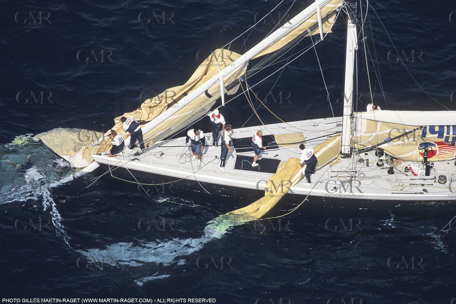 Sailing, Yacht Racing, America's Cup XXVIII, San Diego (USA,CA), 1992, Stars and Stripes