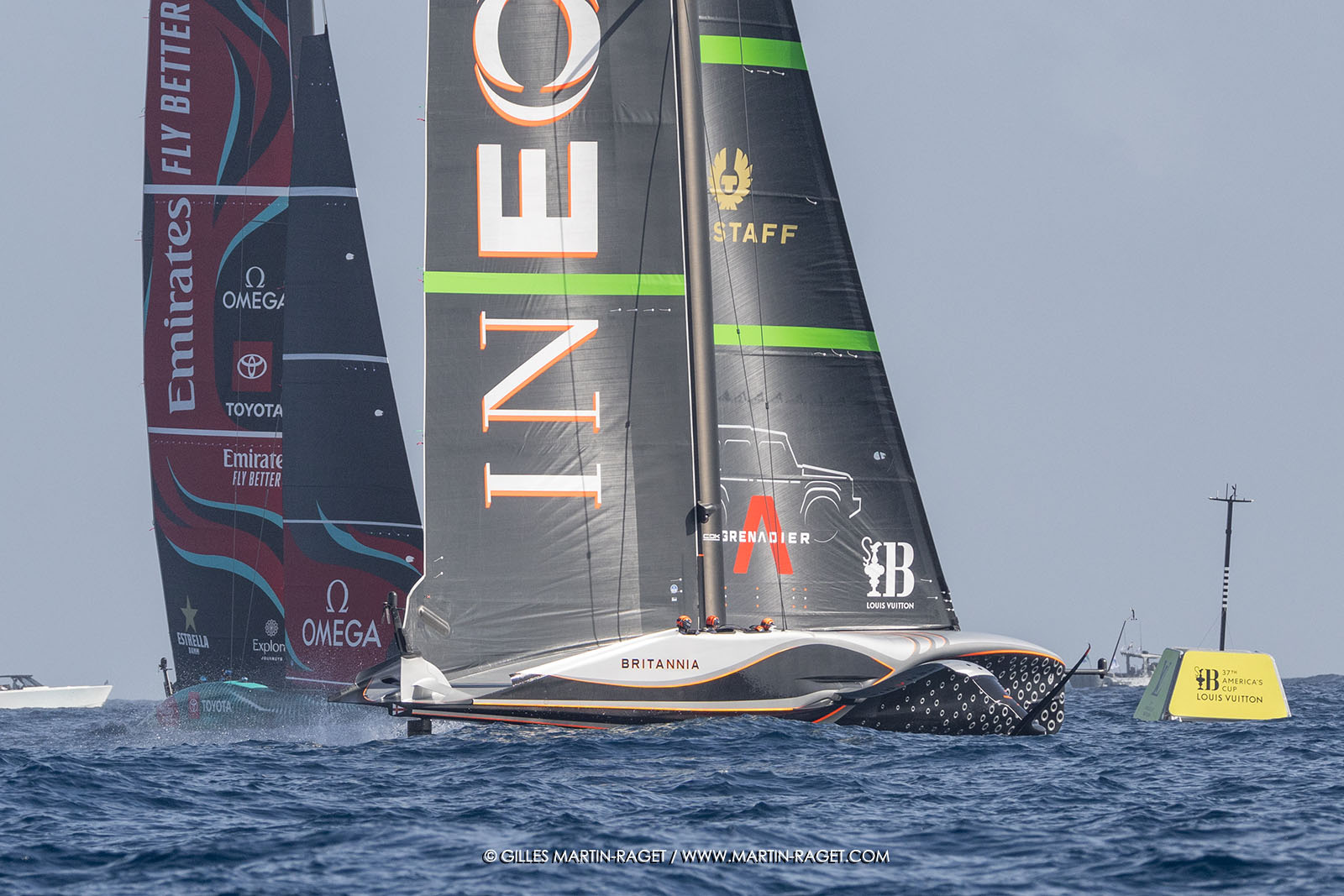 16 10 2024, Barcelona (ESP), Louis Vuitton 37th America's Cup, Final Match, Race Day 4, race 5