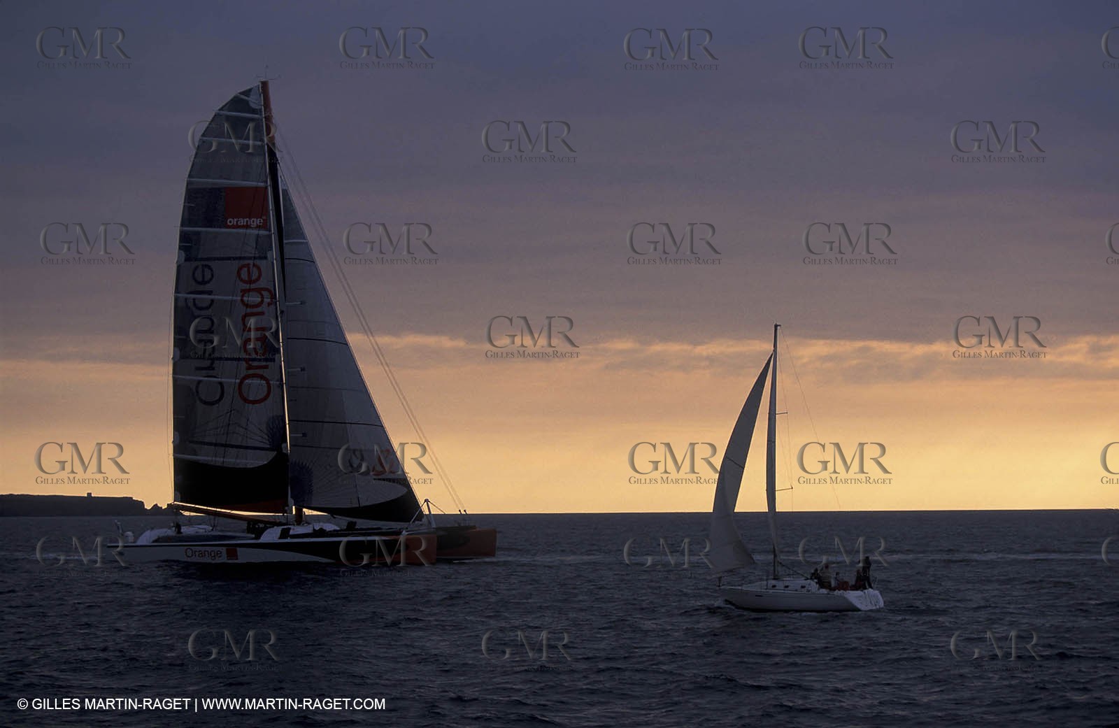Orange II - 2004 Jules Verne Trophy - Lorient first start