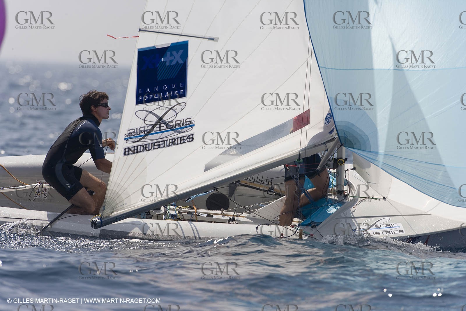 24 04 2007 - 2007 Semaine Olympique Française - Hyères (South of France) - Day 3 - Team France - 470 Homme - Bonnaud-Bonnaud