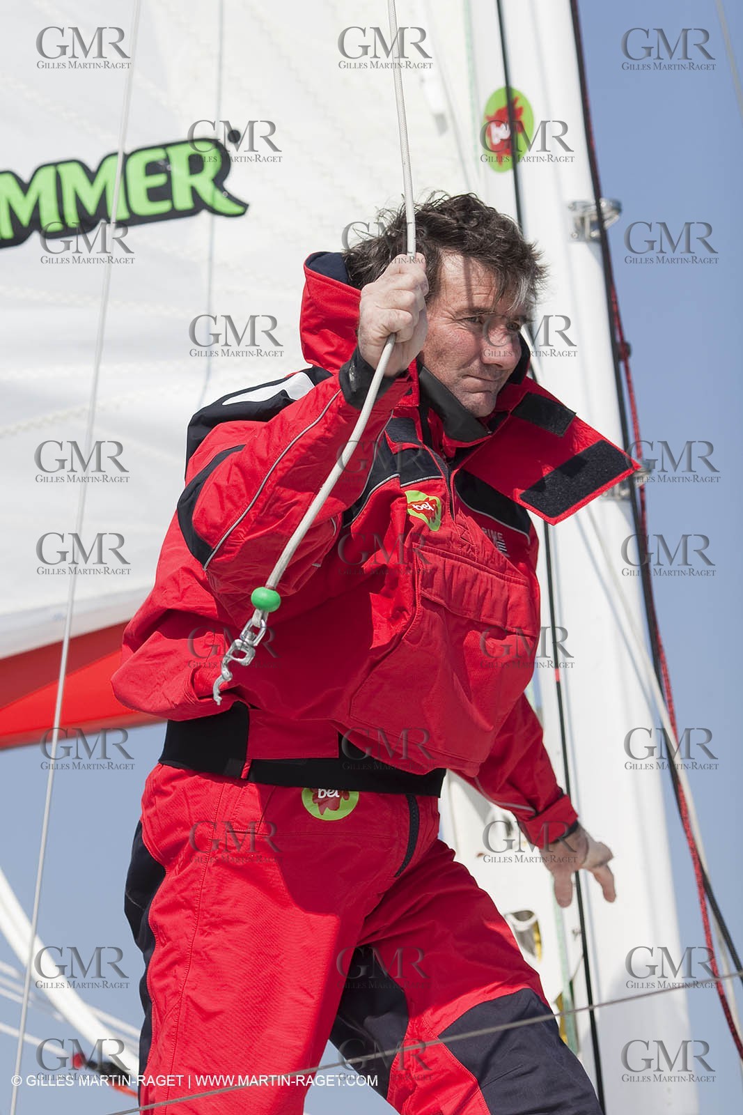 13 03 2010 -  La Grande Motte   Port Camargue (FRA) - Groupe Bel - Kito de Pavant   Sebastien Audigane training for Transat AG2R