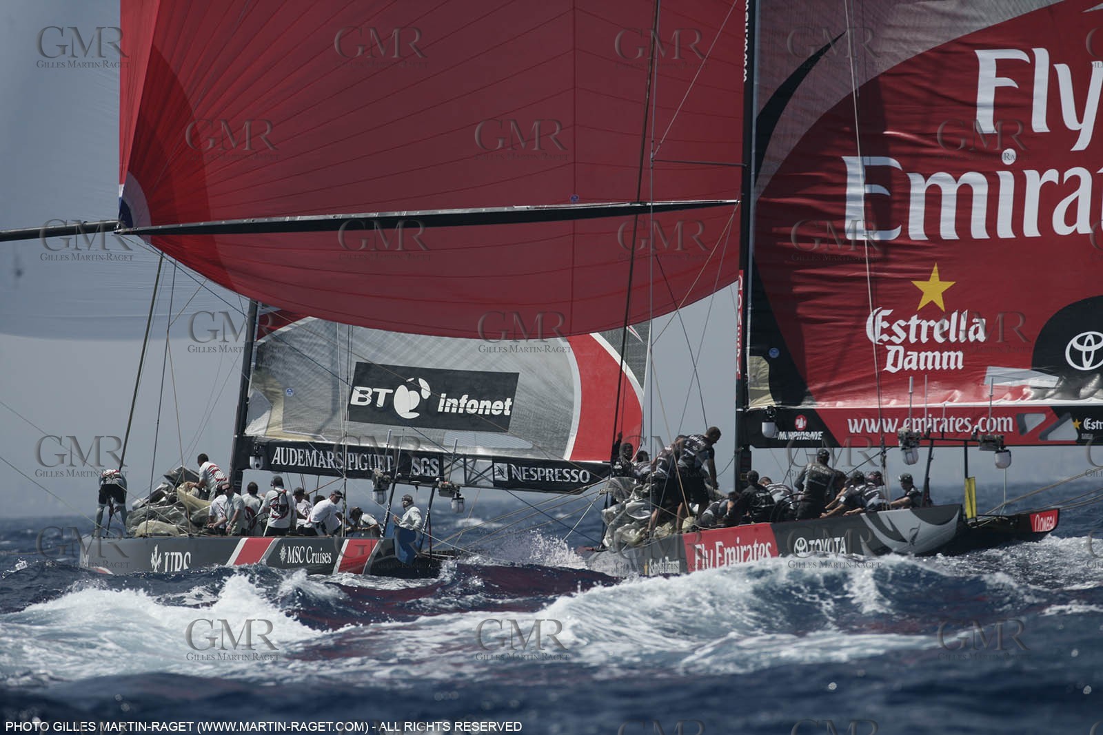 03 07 2007-Valencia (Spain)- 32nd America's Cup - Final Match - Day 8 - Alinghi vs Emirates Team New Zealand