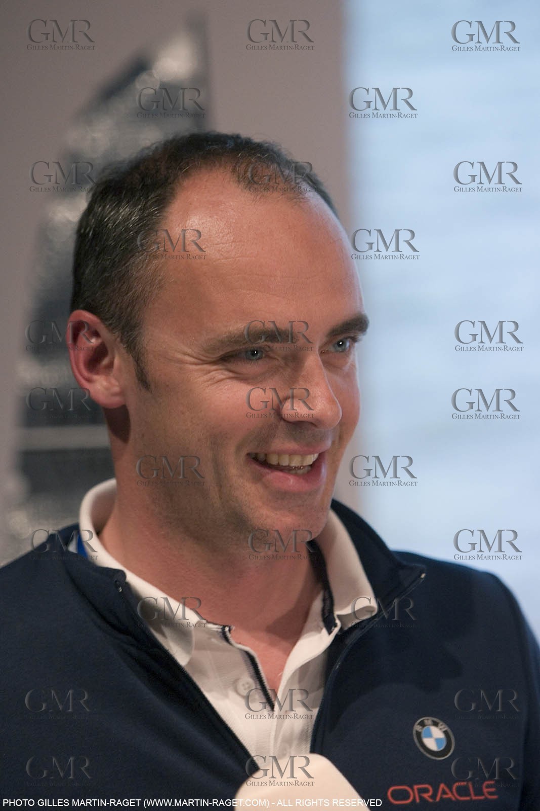 24 05 2007-Valencia (Spain)- 32nd America's Cup - Louis Vuitton Cup - Semi-final - Day 9- BMW ORACLE Racing press conference - Mirko Groeschner