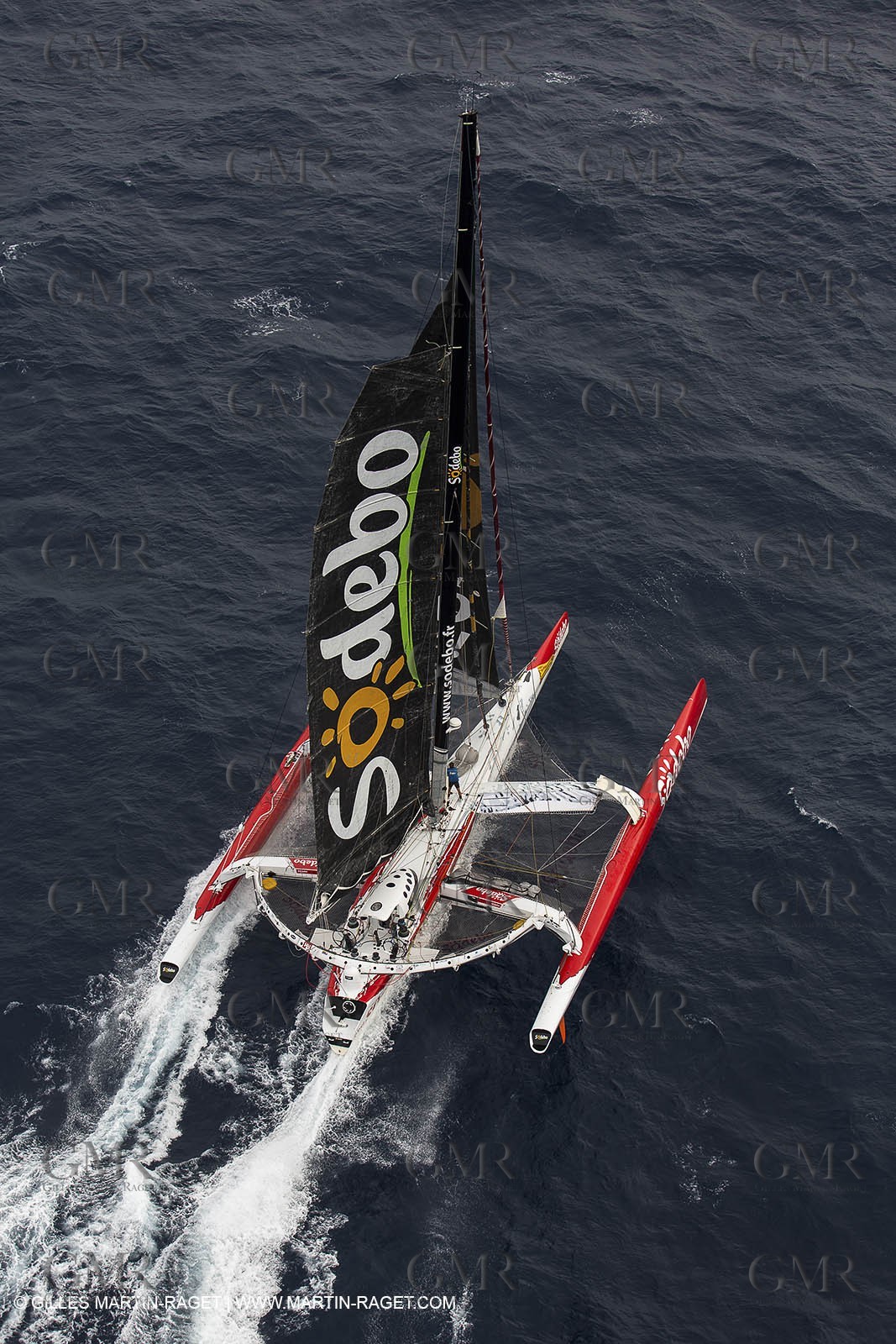 12 09 2012 - Marseille (FRA,13) - Trimaran Sodebo - Thomas Coville - Trans Mediterranée record attempt.
