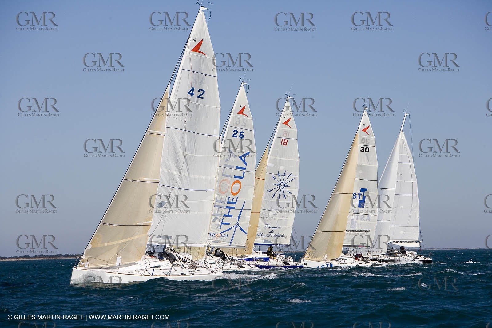 15 02 2007 - La Grande Motte (FRA) - Onedesign Figaro II - Thierry Duprey du Vorsent (Domaine de Monts d'Arbois)