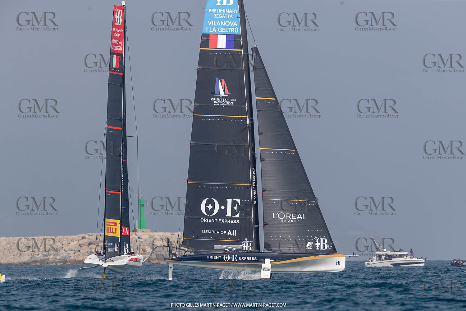 15 09 2023, Vilanova i La Geltru (ESP), 37th America's Cup, Preliminary Regatta N° 1, Race Day 3