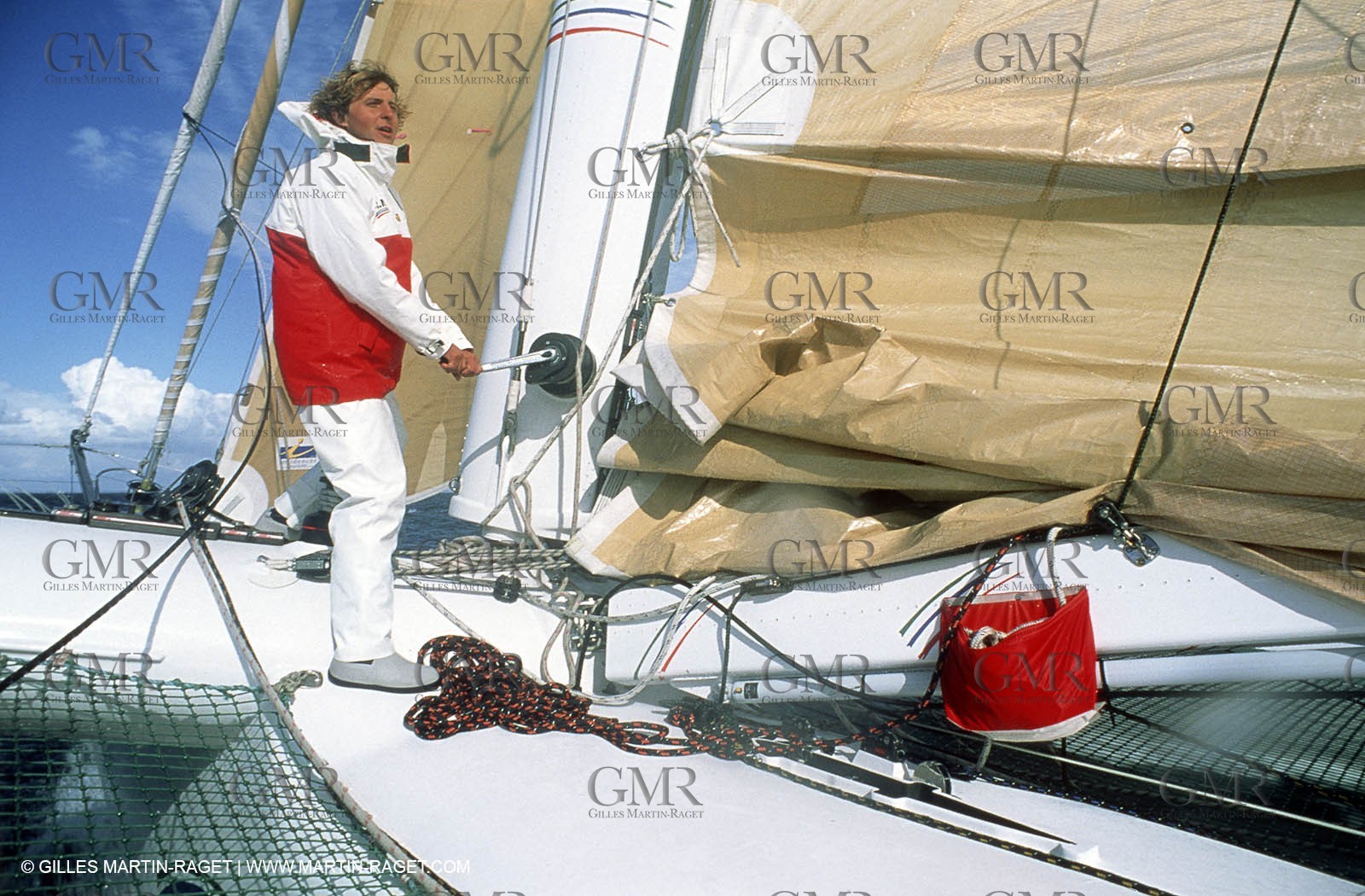 Laurent Bourgnon onboard Primagaz