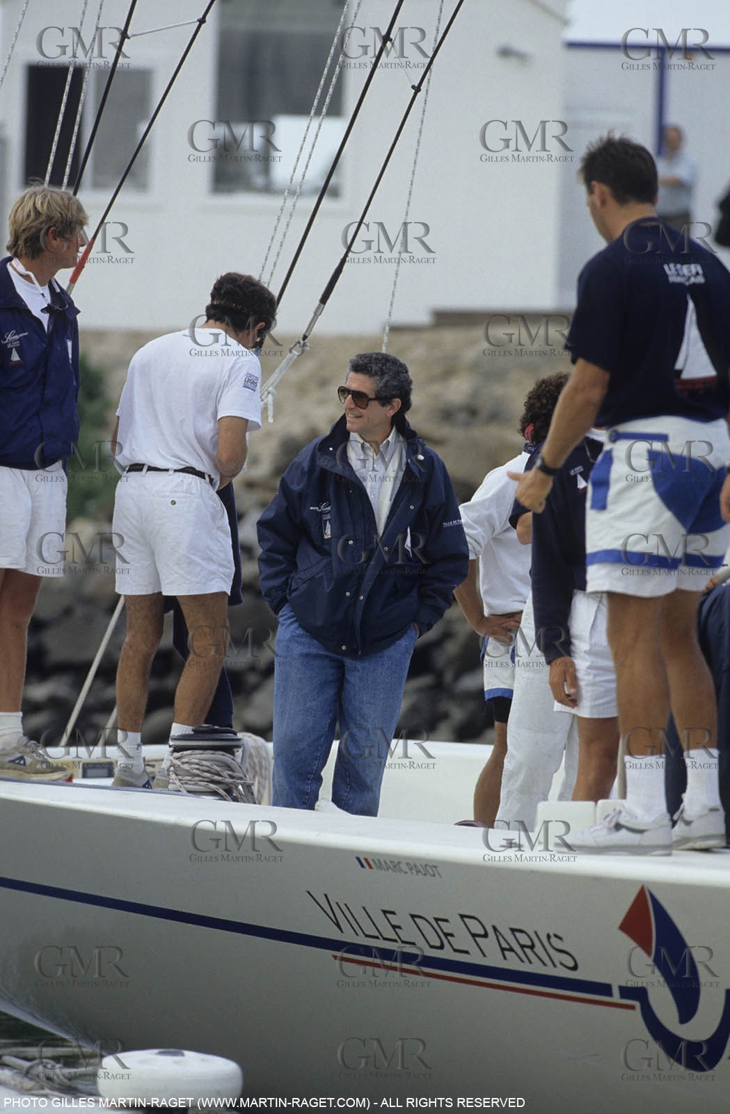 America's Cup - San Diego 1992 - movie maker Claude Lelouch onboard