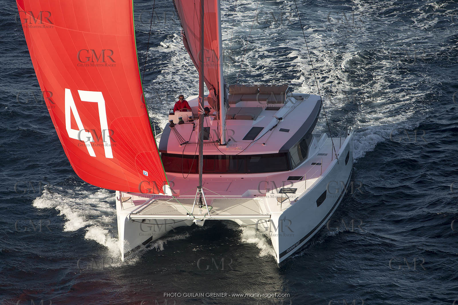 Saona 47 - Fountaine Pajot - shooting helico - 7 6 2017 - Photo Guilain Grenier