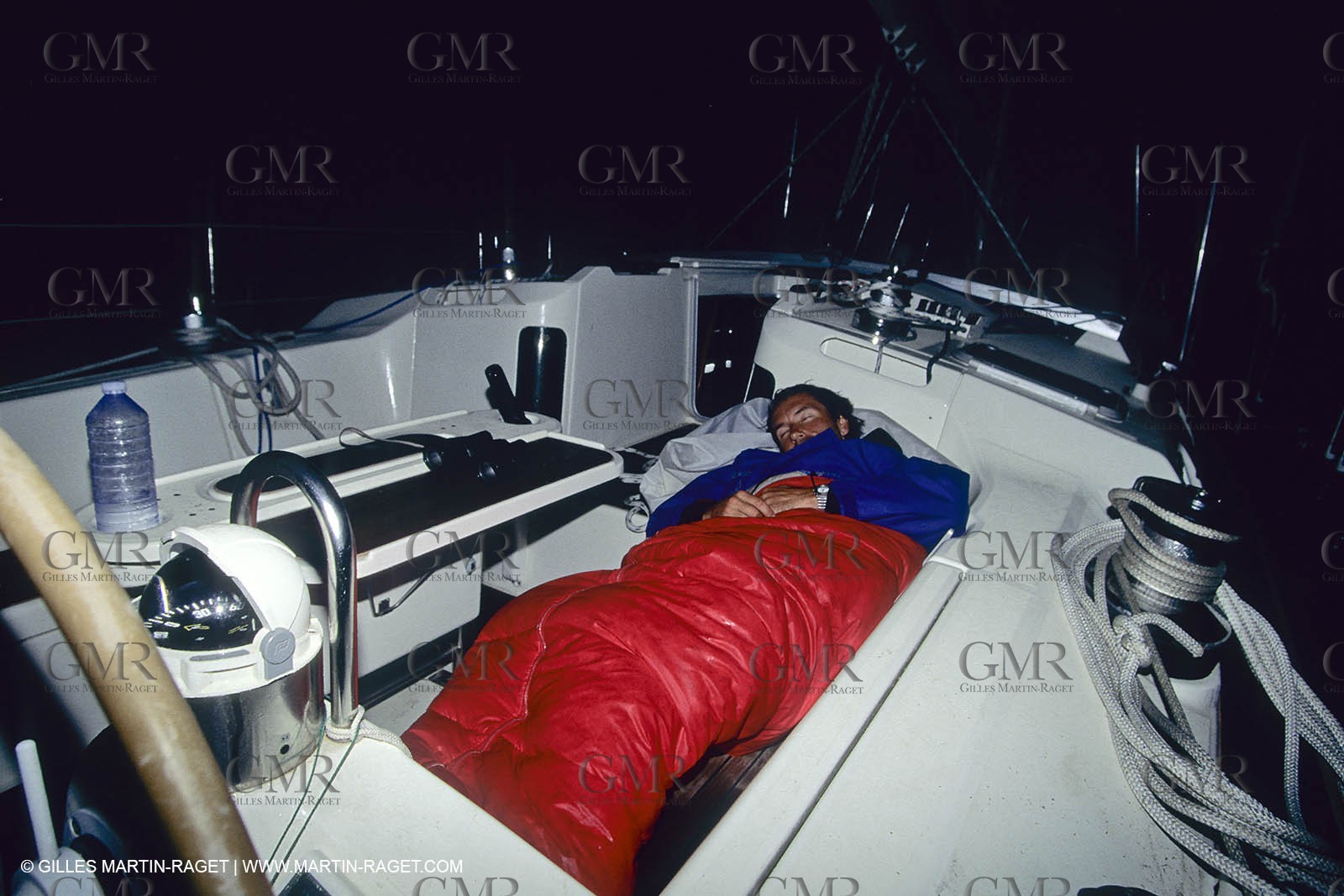 Sailing, cruising, people, only one man