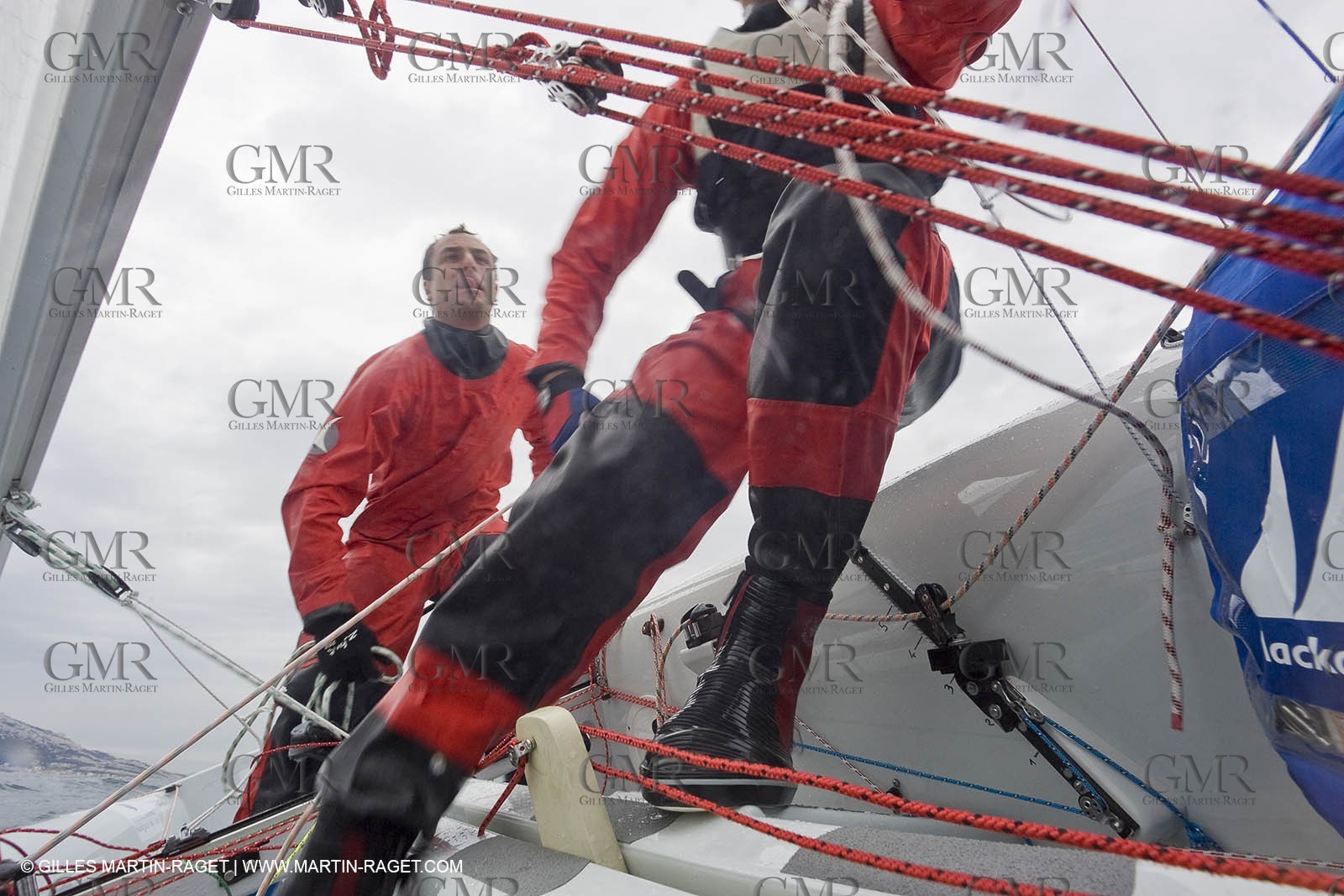 07 03 2008-Marseille (FRA, 13) Nicolas Charbonnier Olivier Bausset training