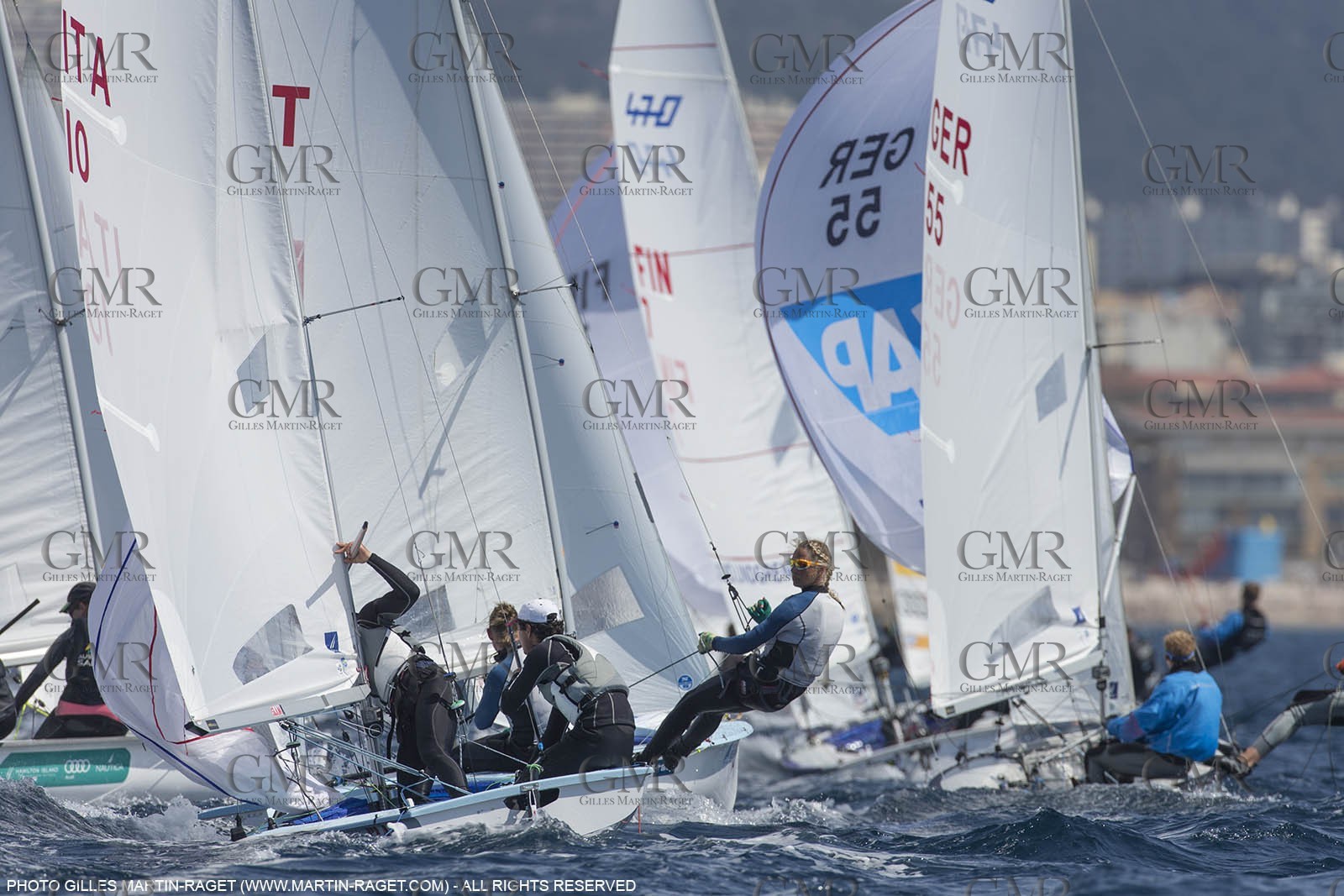 12 04 2015, Marseille (FRA), Yachting Club de la Pointe Rouge - Coupe Internationale de Printemps des 470, Final Day