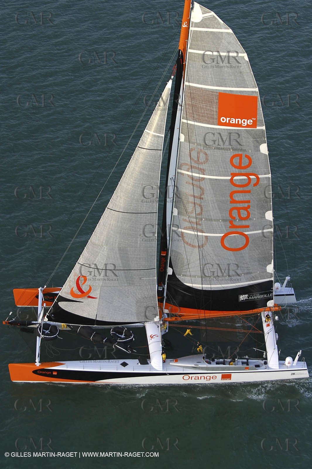 Vannes - Multiplast Boatyard - Orange II 1st sea trial