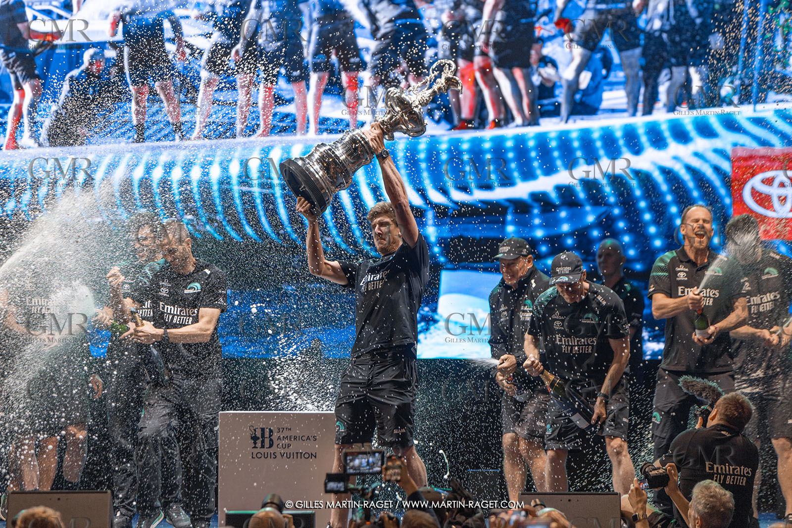 19 10 2024, Barcelona (ESP), Louis Vuitton 37th America's Cup, Final Match, Race Day 6 , Prizegiving