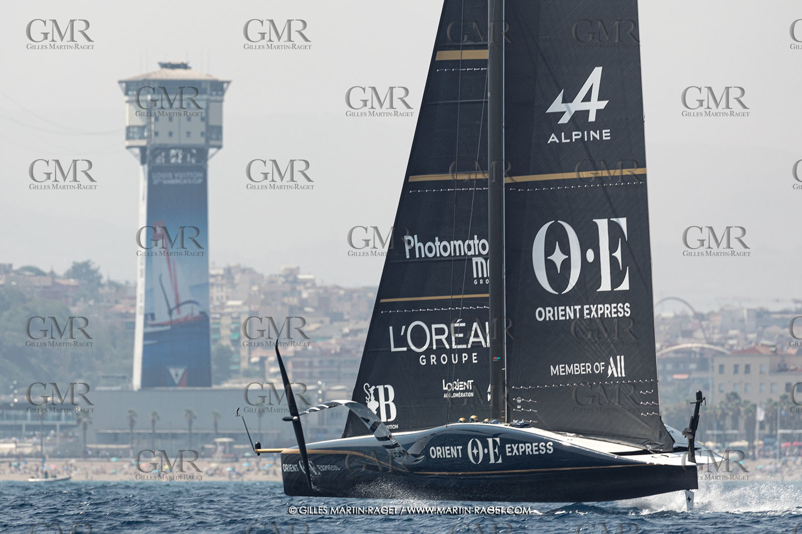 24 08 2024, Barcelona (ESP), Louis Vuitton 37th America's Cup, Louis Vuitton Prelilinary Regatta, Race Day 3