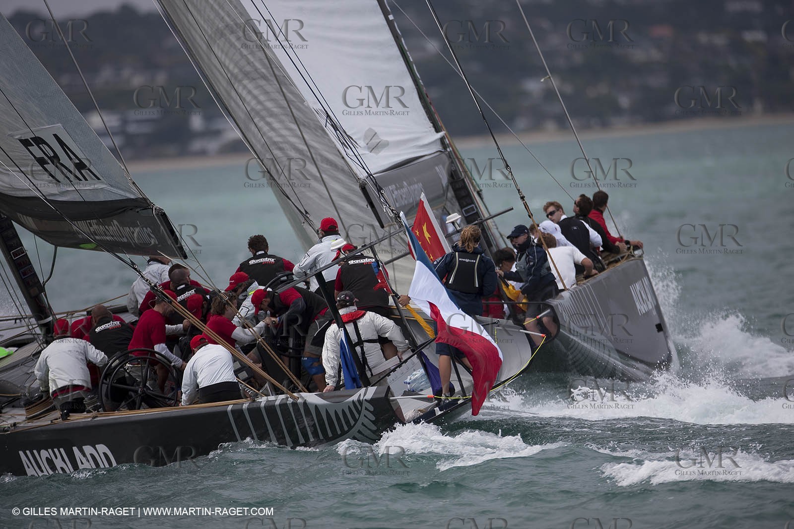 30 01 2009 - Auckland (NZL) -  Louis Vuitton Pacific Series -  Racing Day 1 - Pataugas-K Challenge vs Cina Team