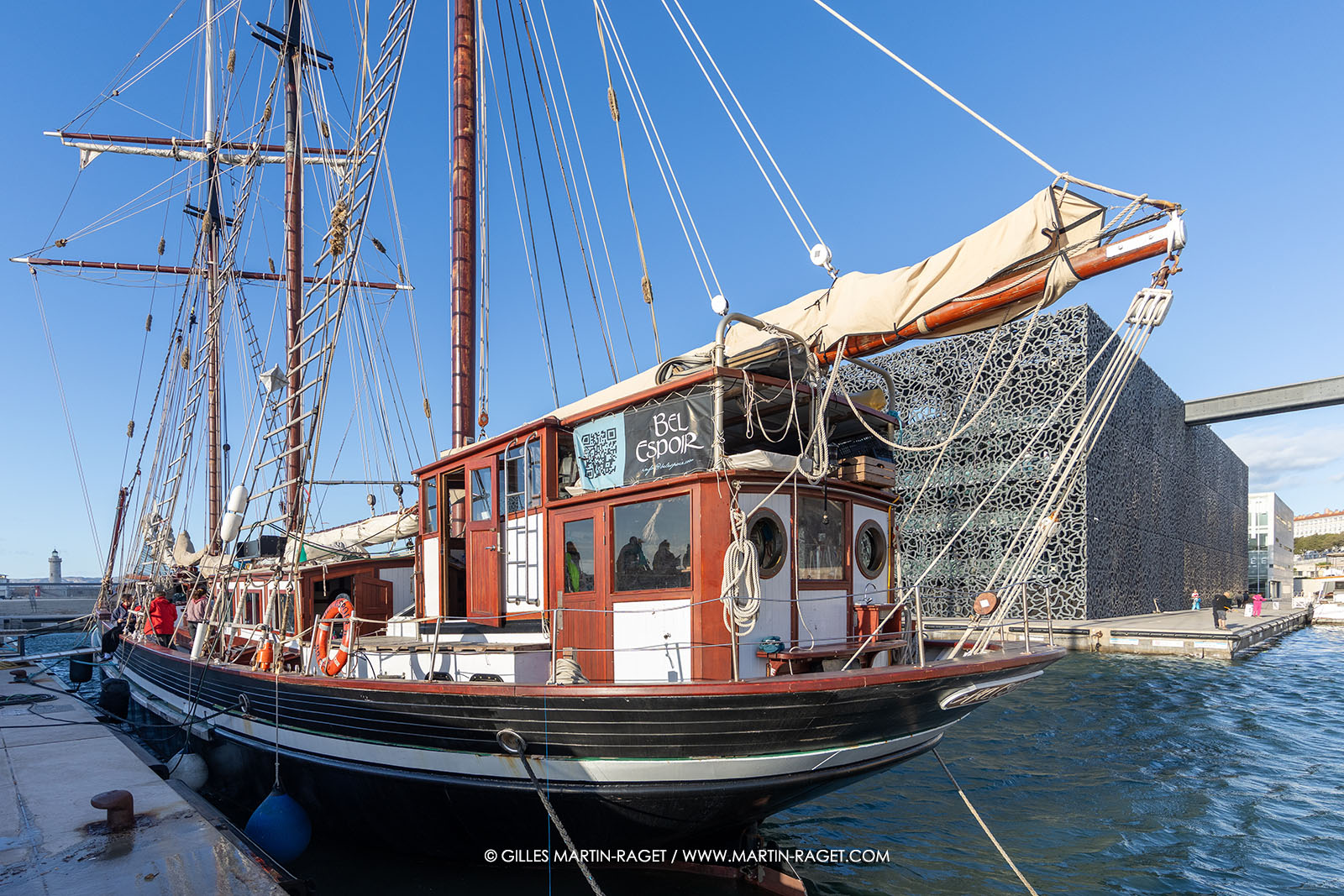 23 10 2025, Marseille (FRA), MED25 - Armada pour la Paix - Le Bel Espoir ammaré au Mucem