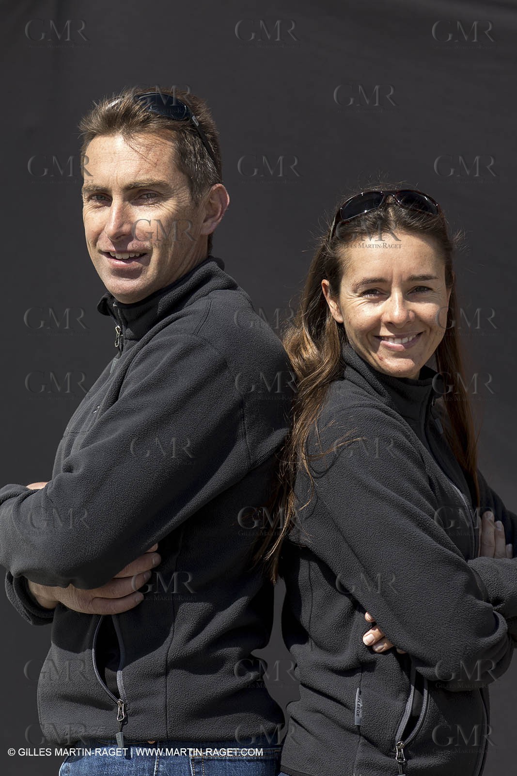 26 03 2013 - Marseille (FRA,13) - Ingrid Petitjean et Olivier backes training on their Nacra 17 in breezy conditions