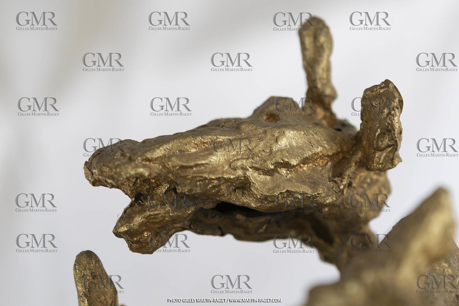 12 02 2020, Marseille (FRA,13), Oeuvre de Germaine Richier, Le Cheval à six têtes, petit 1955 ou 1956, Bronze naturel nettoyé, Numéroté Epreuve d'artiste, fondeur : L. Thinot, Paris, 35,5 x 38 x 18 cm, Collection particulière