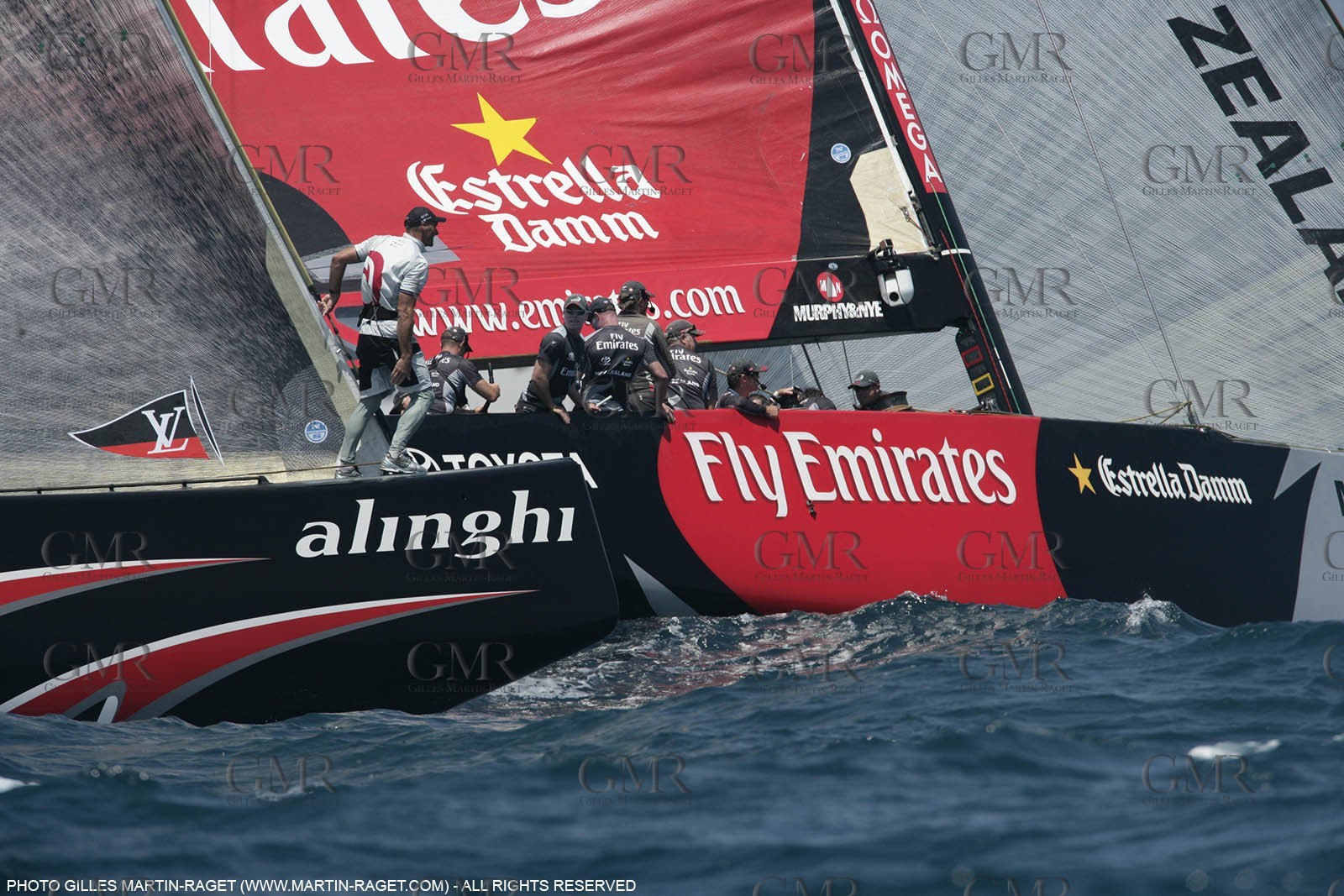 03 07 2007-Valencia (Spain)- 32nd America's Cup - Final Match - Day 8 - Alinghi vs Emirates Team New Zealand