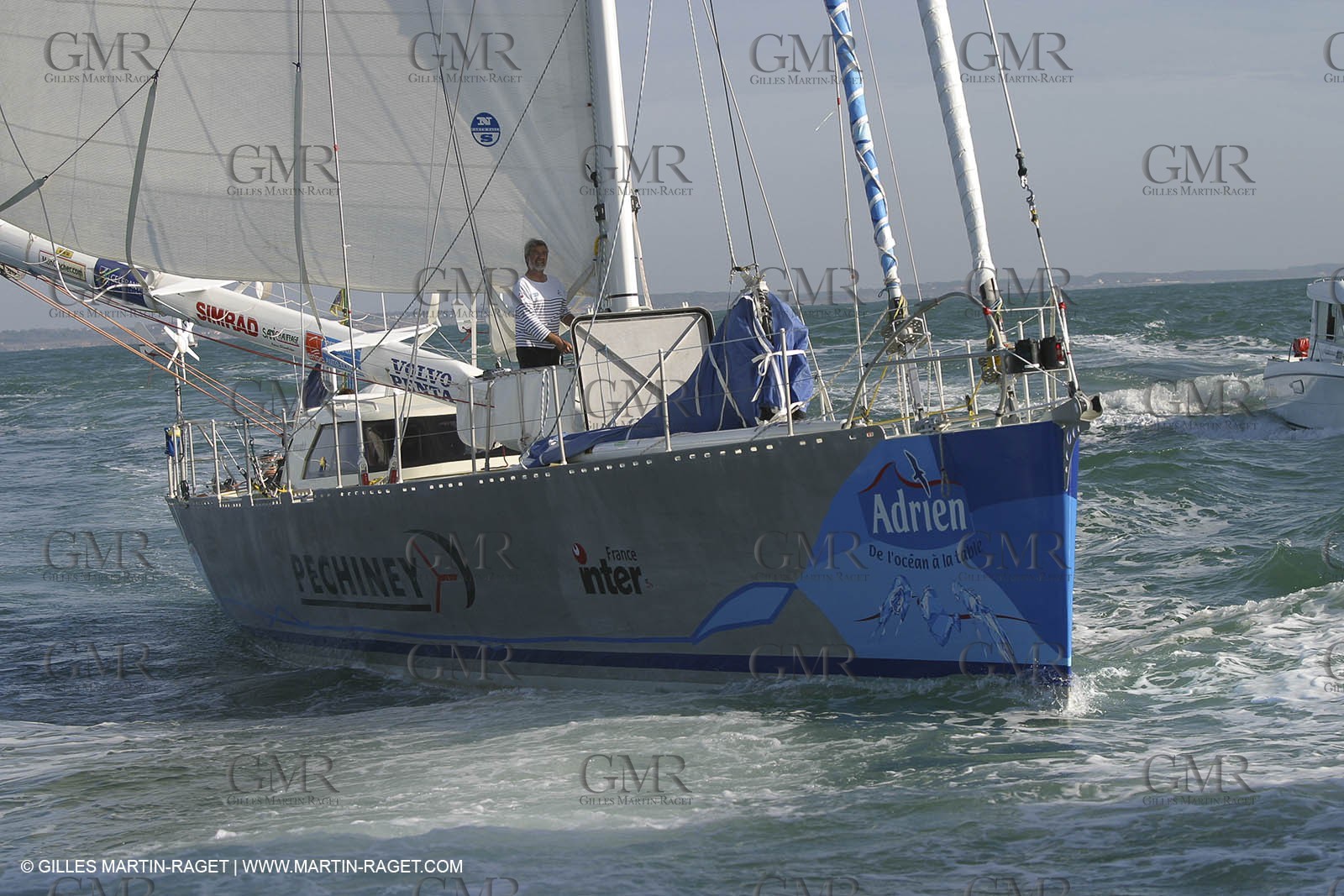 Record autour du monde à l'envers - Adrien - Jean-Luc Ven den Heede - départ des Sables d'Olonne