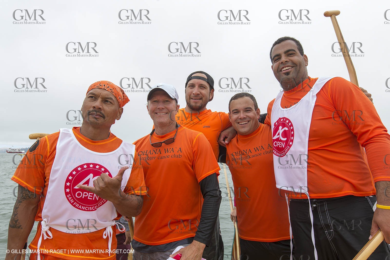 10 08 2013 - San Francisco (USA,CA) - 34th America's Cup - AC Open - Outrigger Canoe Races et Hula Danceperformance at Marina Green Village
