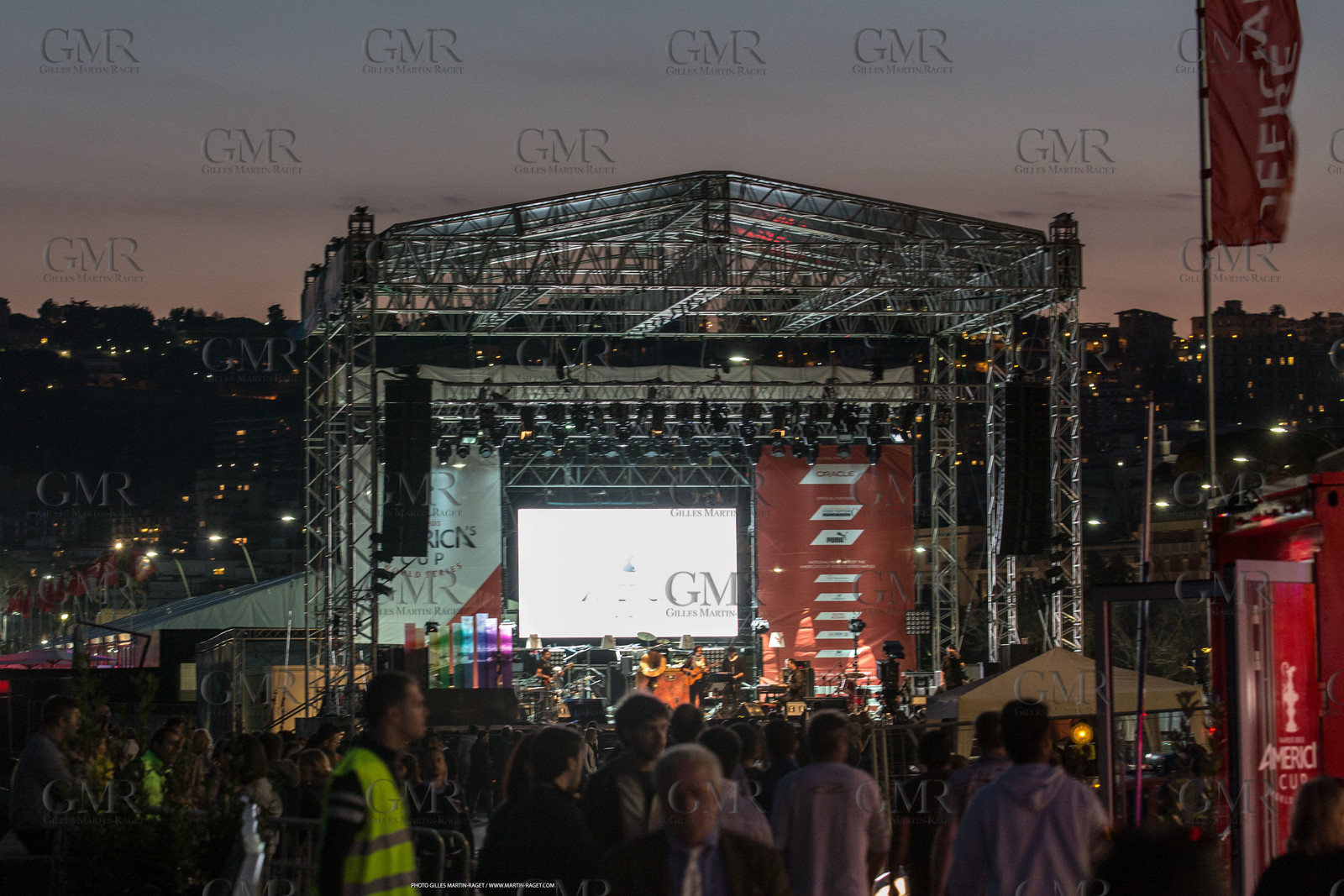 18 04 2013 - Napoli (ITA) - America's Cup World Series Naples 2013 - Race Day one - village at night